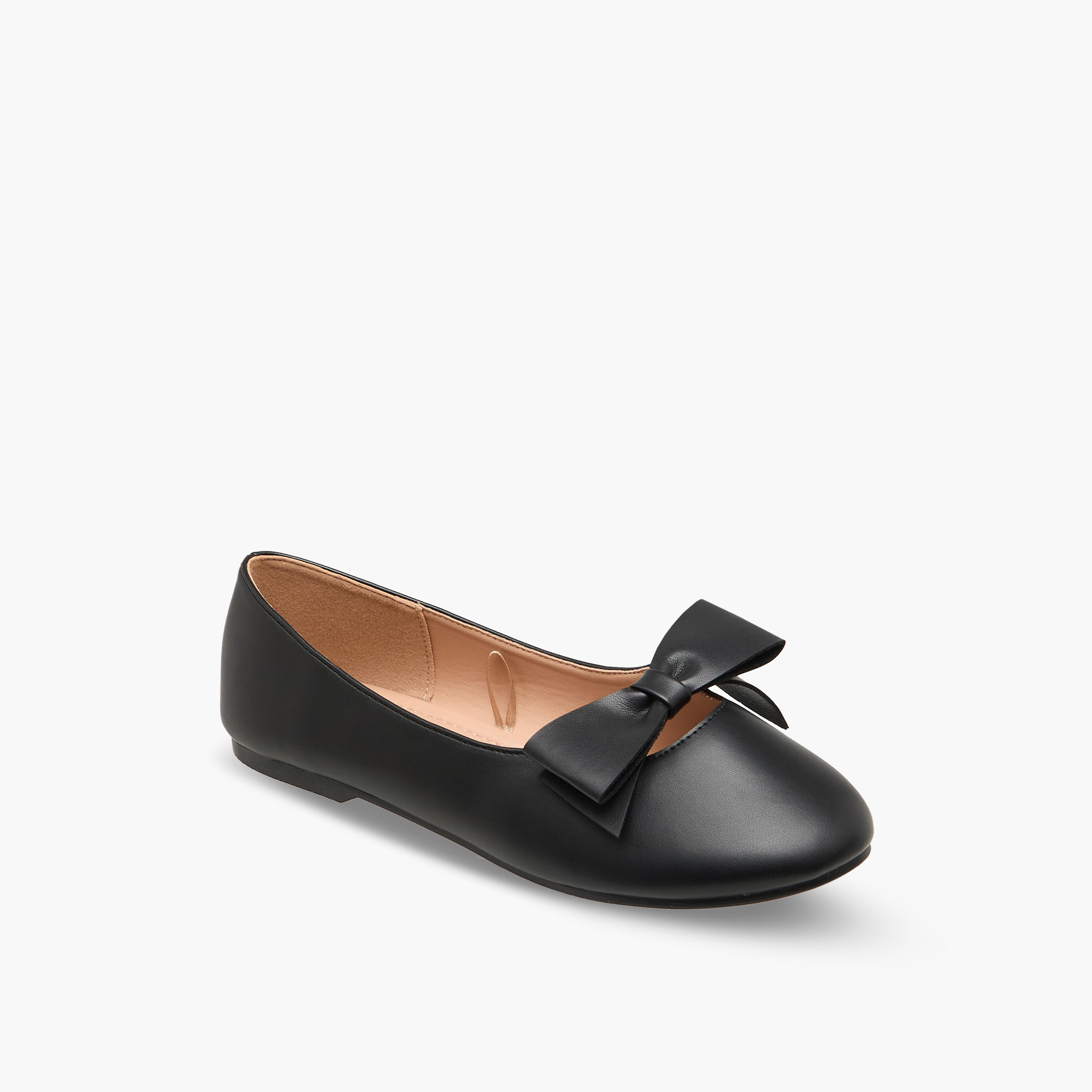 حذاء باليرينا بتفاصيل فيونكة للبنات من ليتل ميسي-girls-shoes-ballerinas-image-2