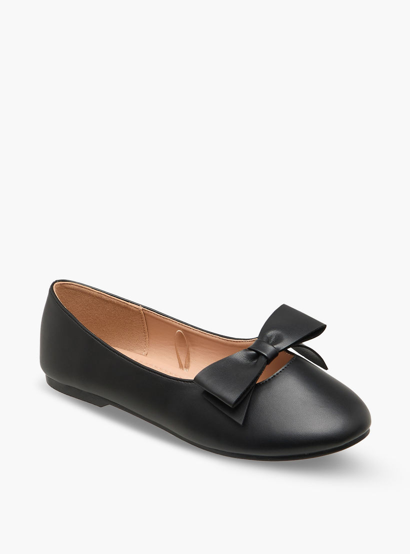 حذاء باليرينا بتفاصيل فيونكة للبنات من ليتل ميسي-girls-shoes-ballerinas-image-2