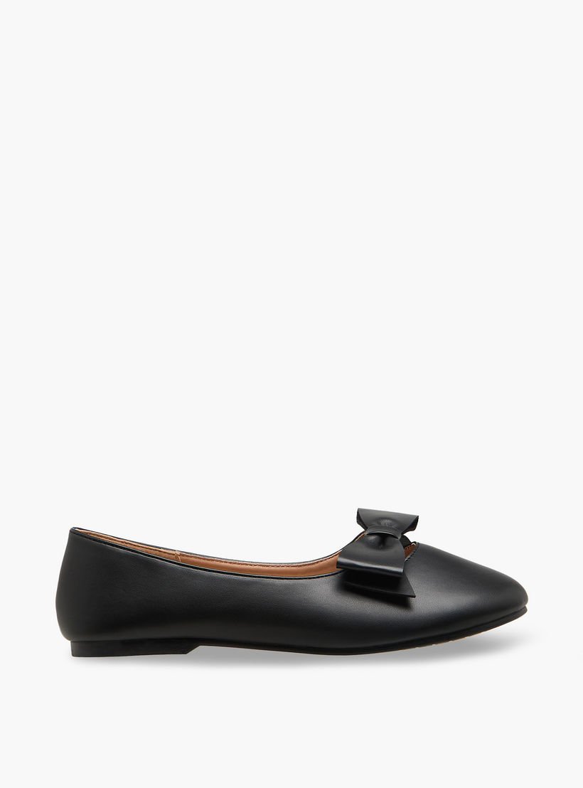 حذاء باليرينا بتفاصيل فيونكة للبنات من ليتل ميسي-girls-shoes-ballerinas-image-3