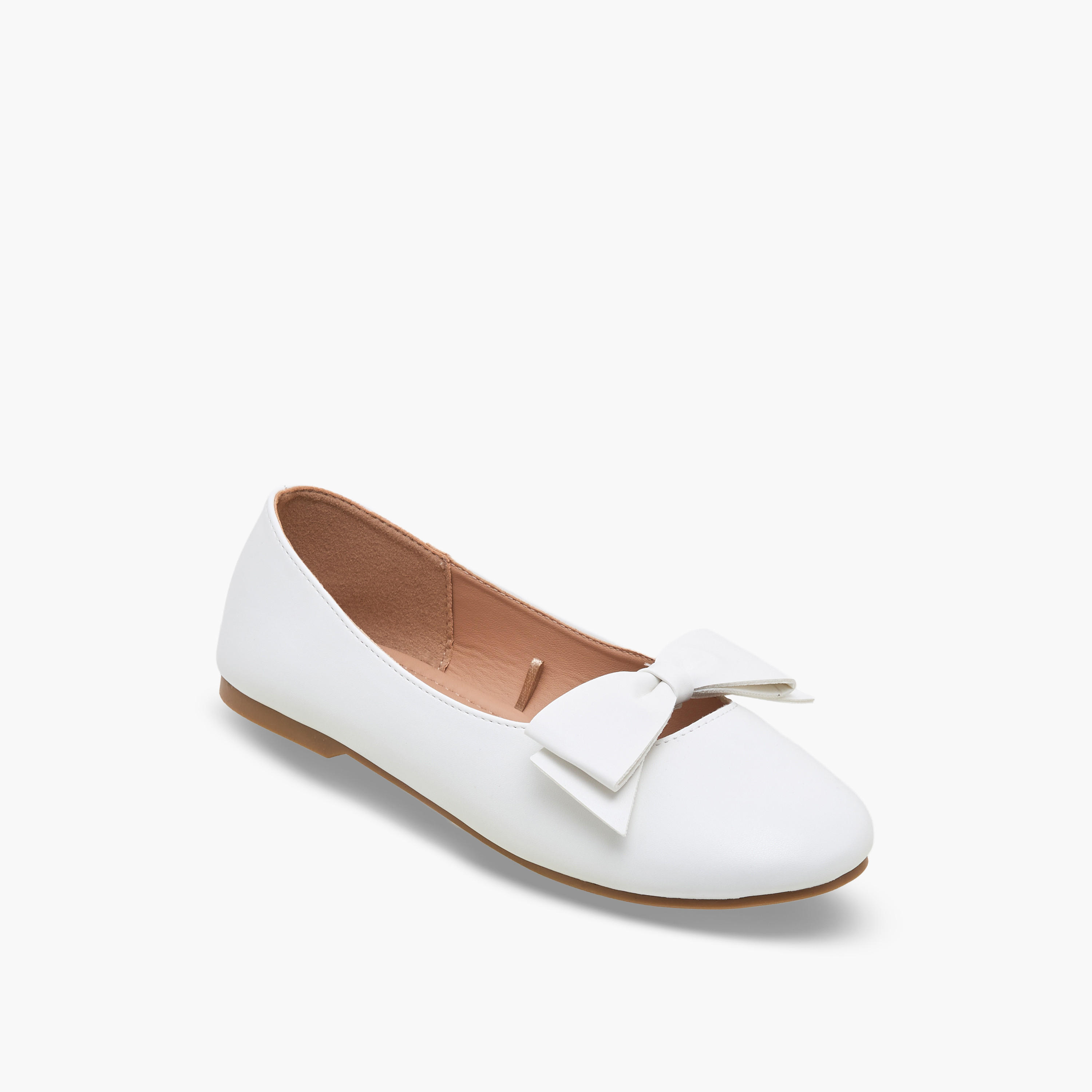 Little Missy Girls Bow Detail Ballerina Shoes-girls-shoes-ballerinas-image-2