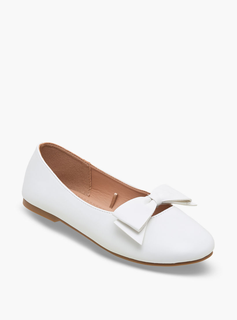 Little Missy Girls Bow Detail Ballerina Shoes-girls-shoes-ballerinas-image-2