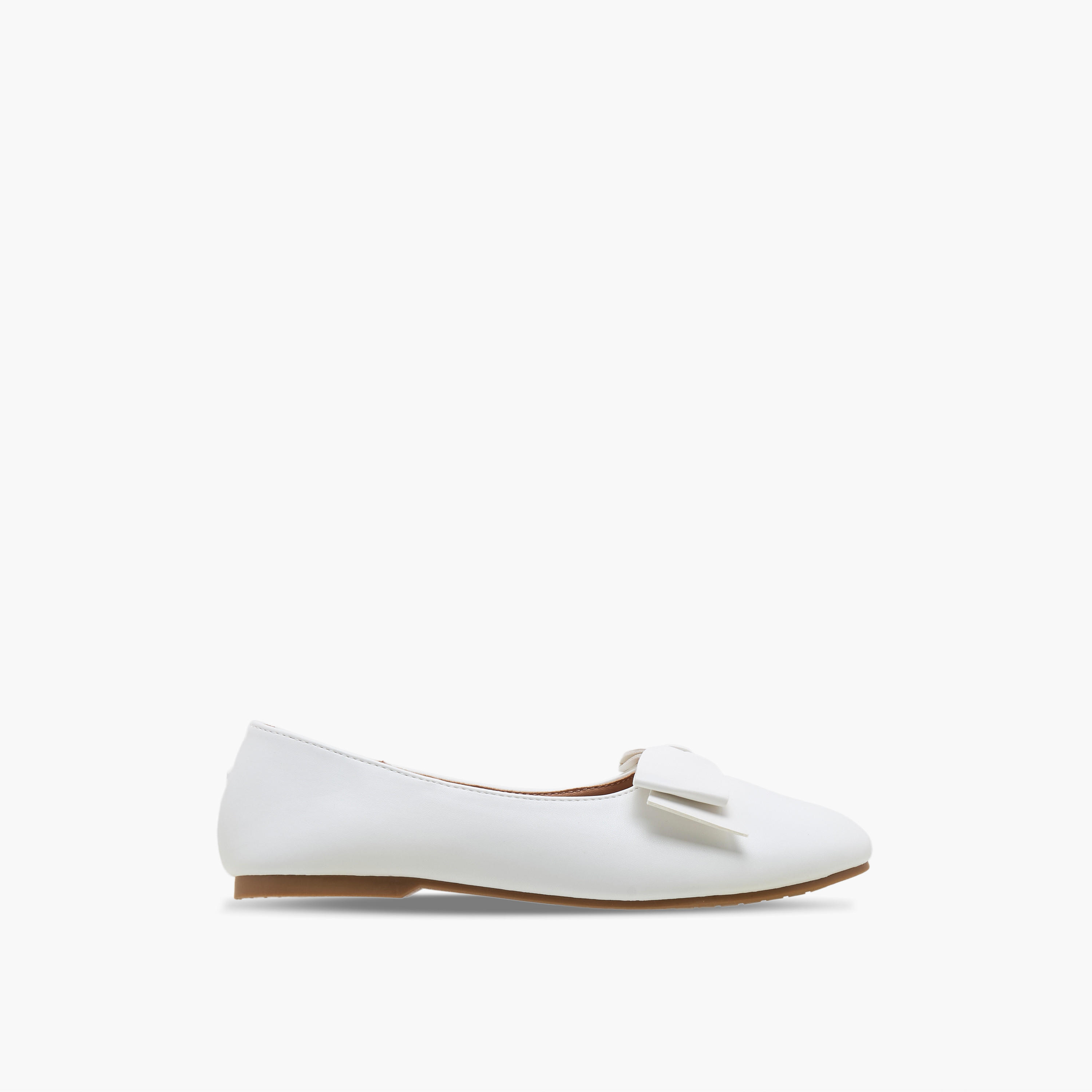 Little Missy Girls Bow Detail Ballerina Shoes-girls-shoes-ballerinas-image-3