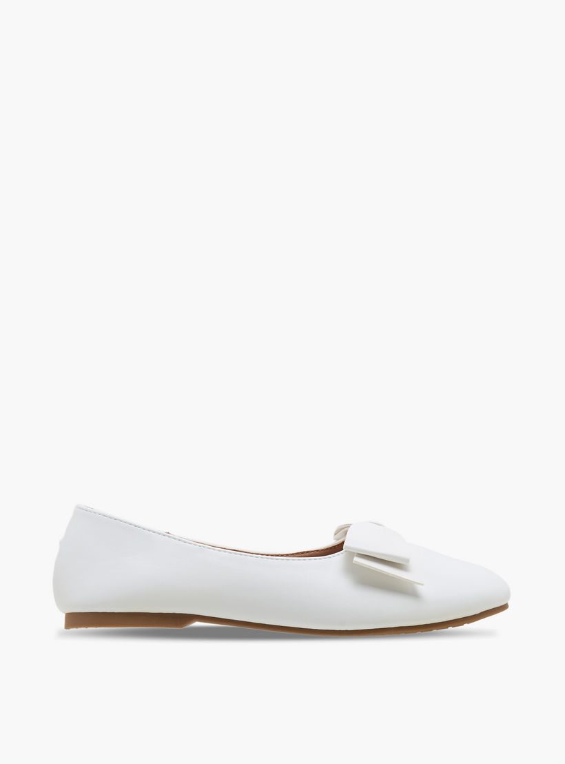 Little Missy Girls Bow Detail Ballerina Shoes-girls-shoes-ballerinas-image-3