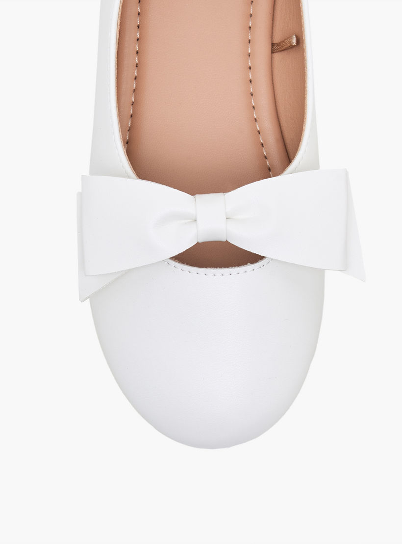 Little Missy Girls Bow Detail Ballerina Shoes-girls-shoes-ballerinas-image-4
