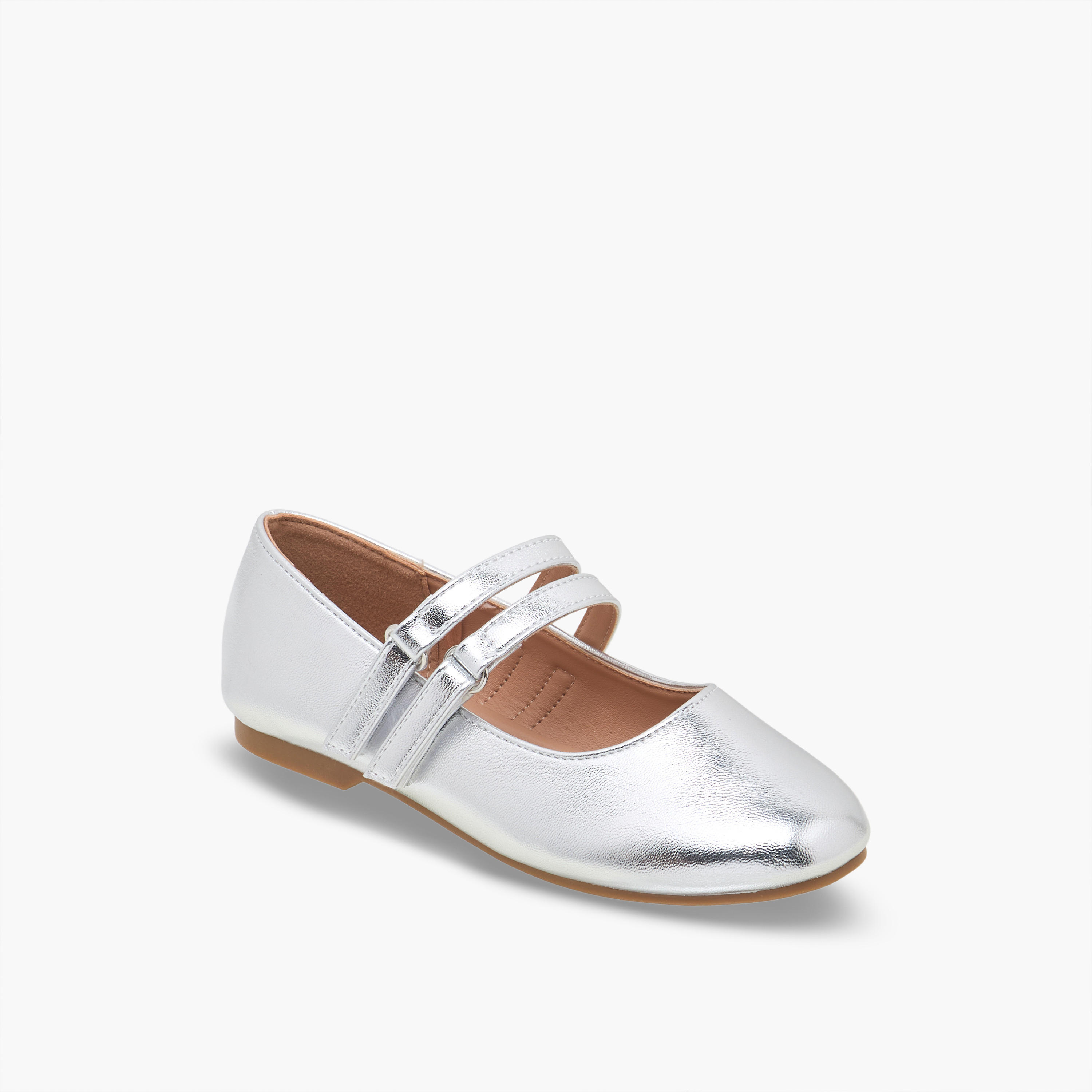Juniors Girls Hook & Loop Ballerina Shoes-girls-shoes-maryjanes-image-2