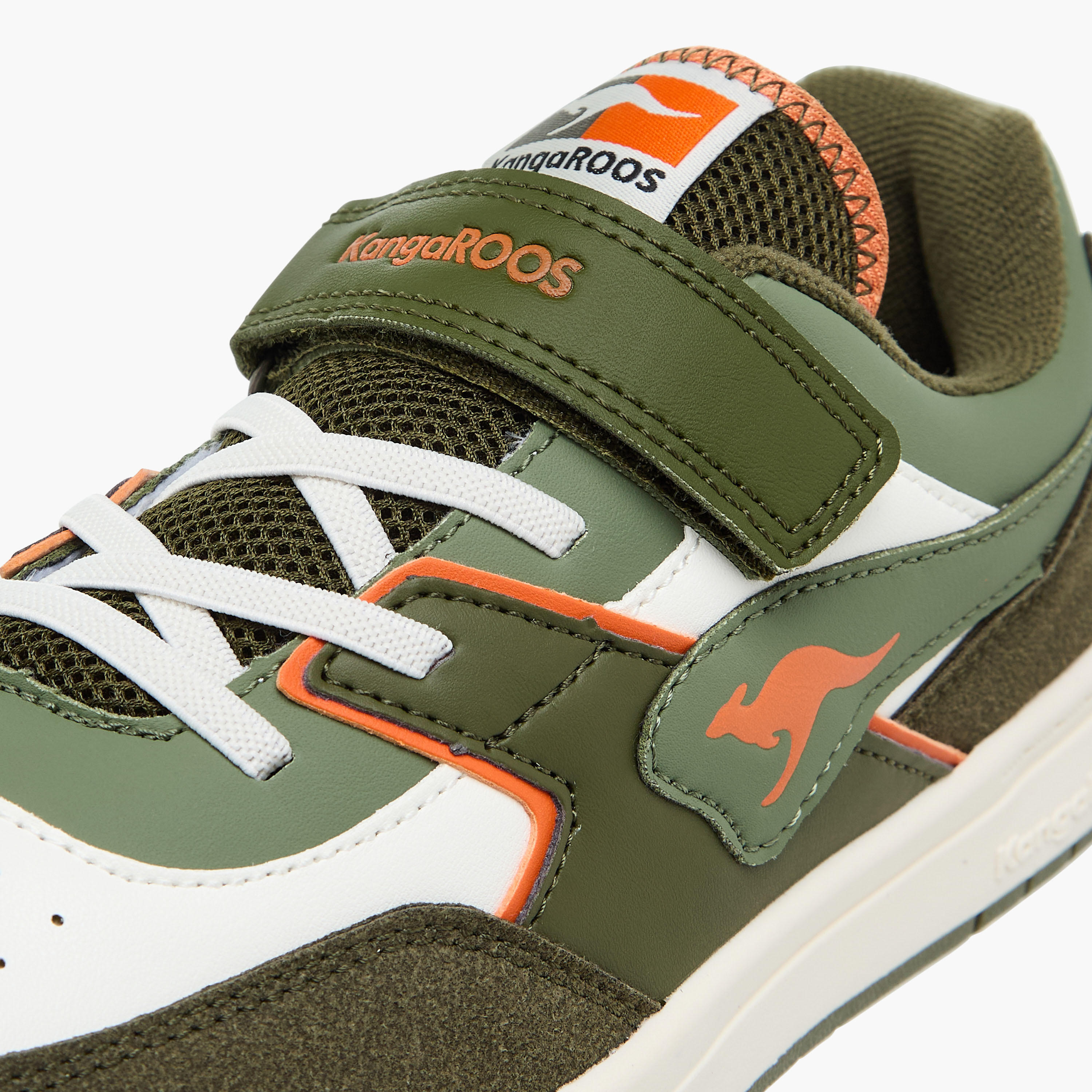 KangaROOS Women's Panelled Sneakers with Hook and Loop Closure-women-shoes-sneakers-image-5