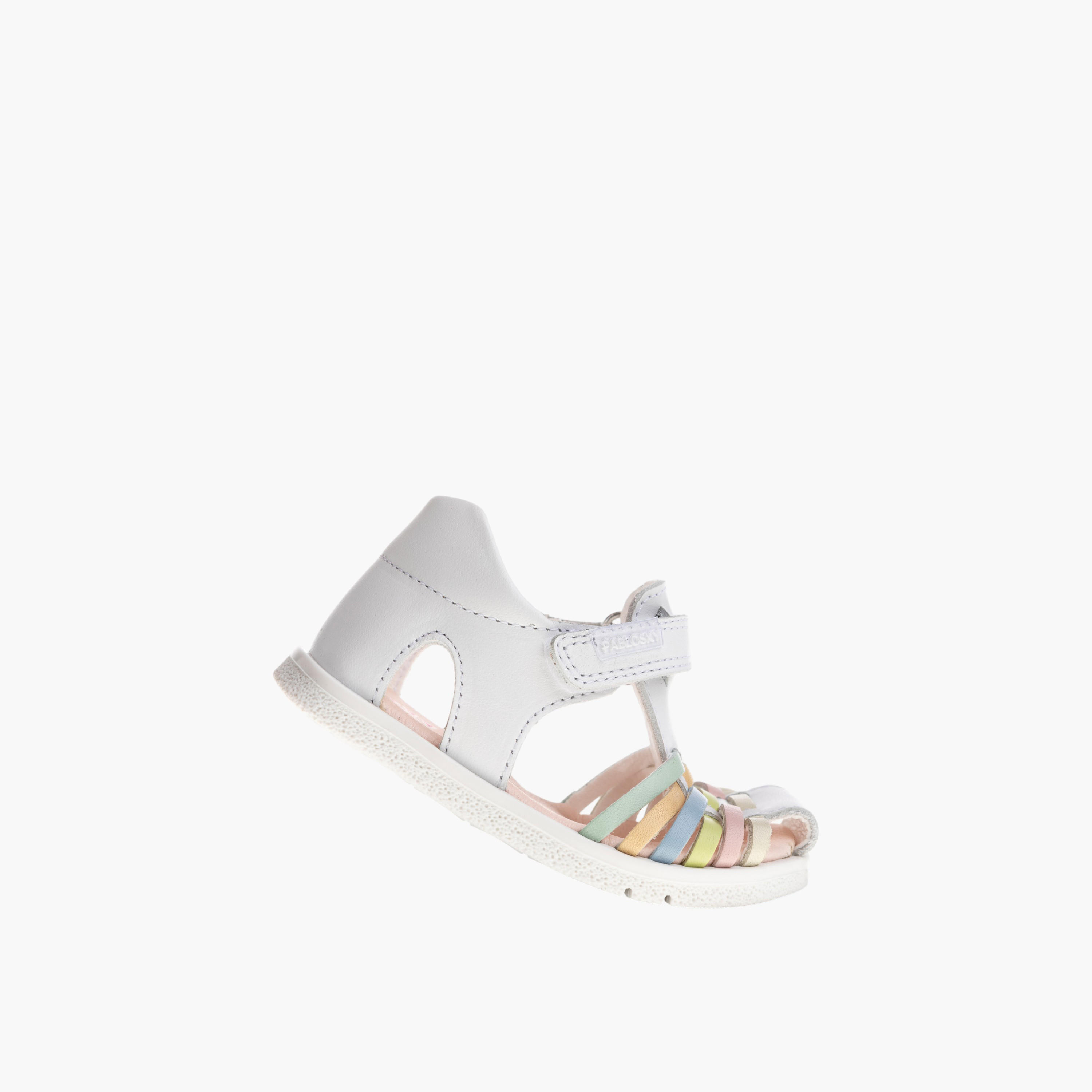 Pablosky Girls' Strap Sandals with Hook and Loop Closure-baby-girls-shoes-sandals-image-5