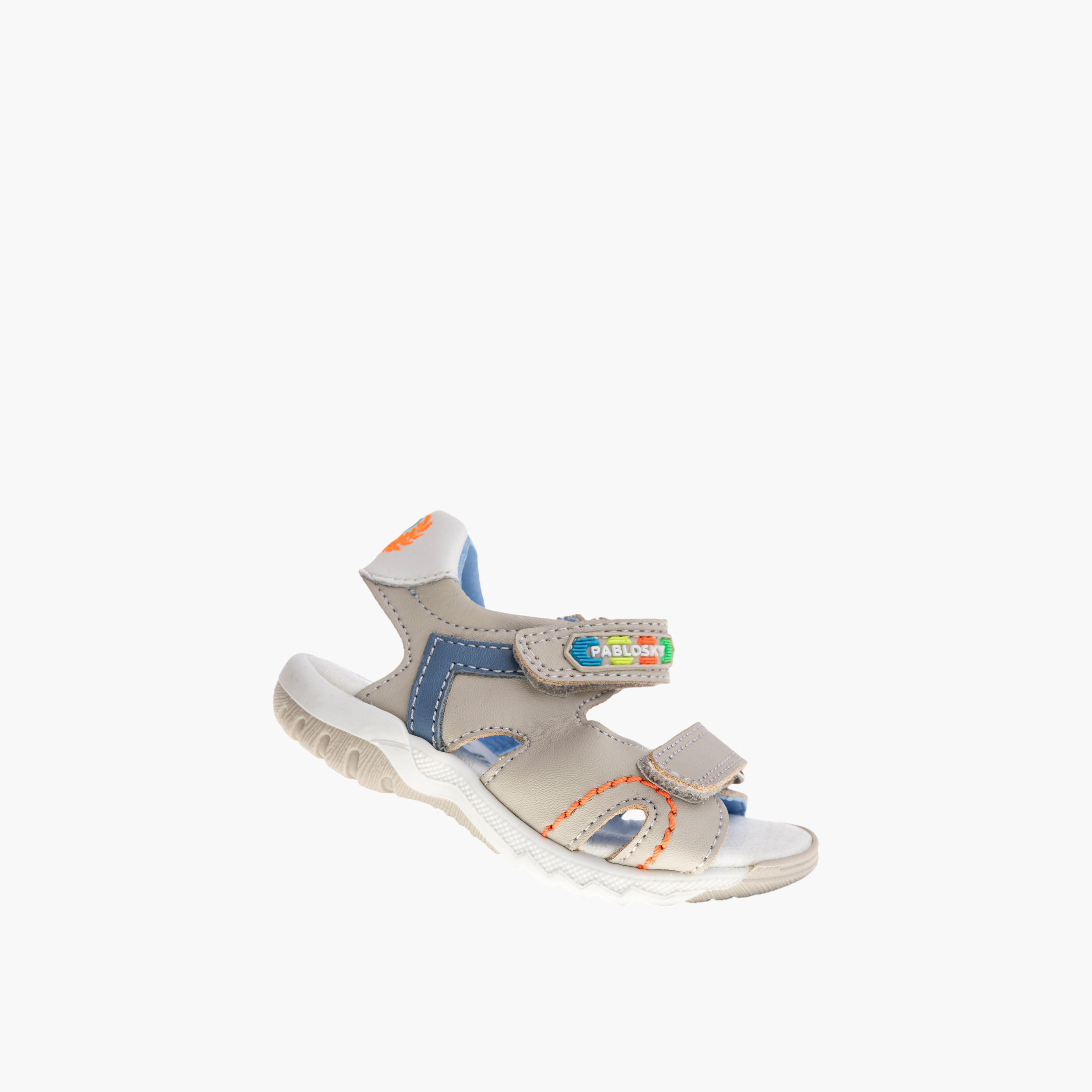 Pablosky Boys' Strap Sandals with Hook and Loop Closure-baby-boys-shoes-sandals-image-5