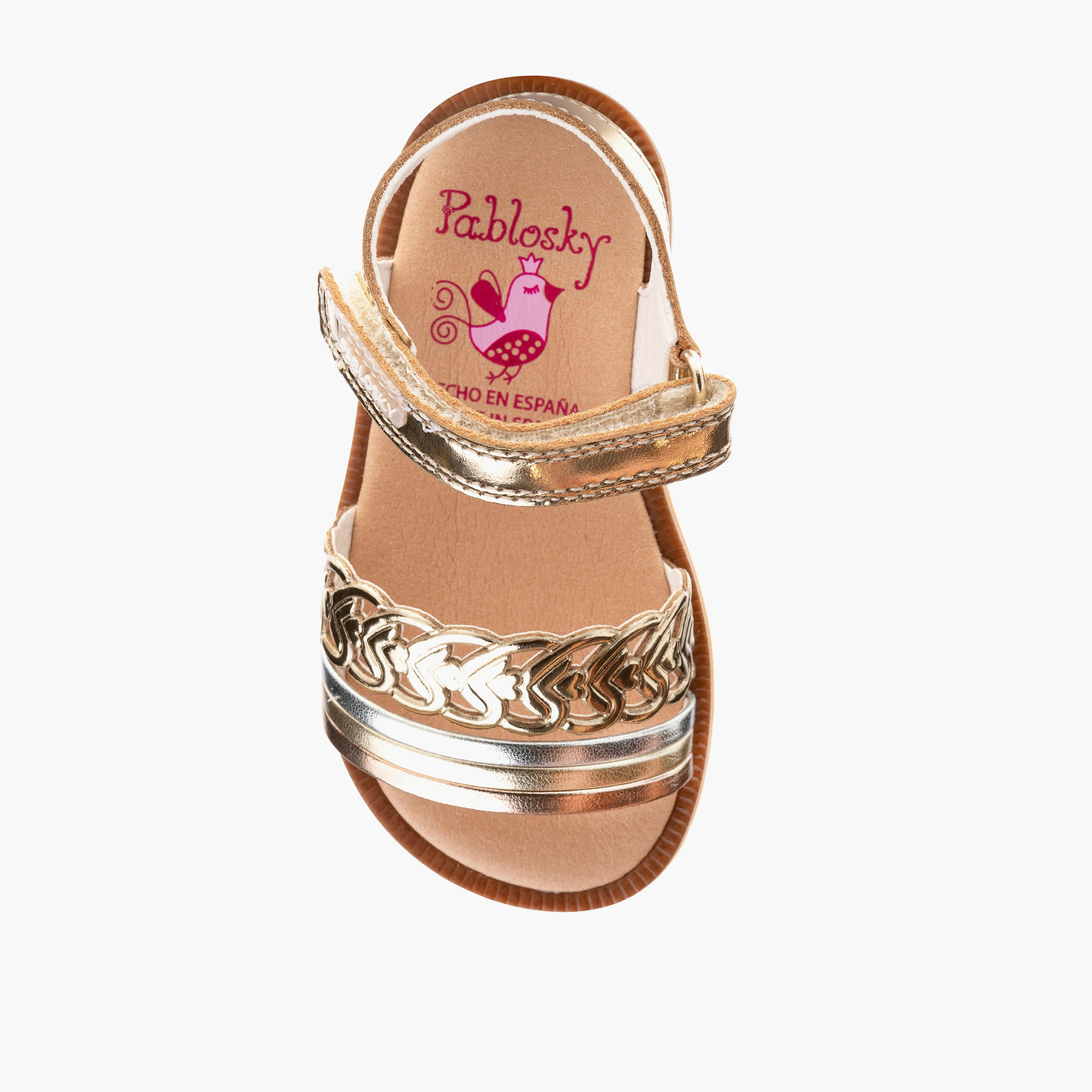Pablosky Girls' Sandals with Hook and Loop Closure - 056386-baby-girls-shoes-sandals-image-4