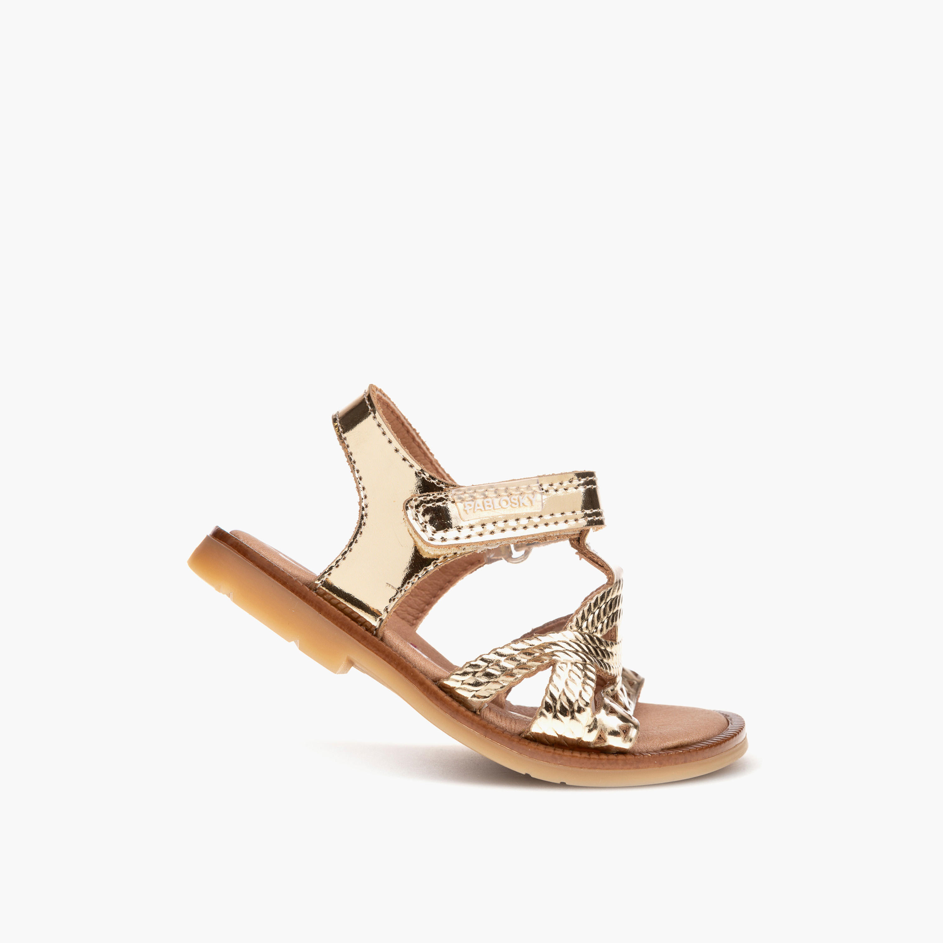 Pablosky Girls' Strap Sandals with Hook and Loop Closure-baby-girls-shoes-sandals-image-5