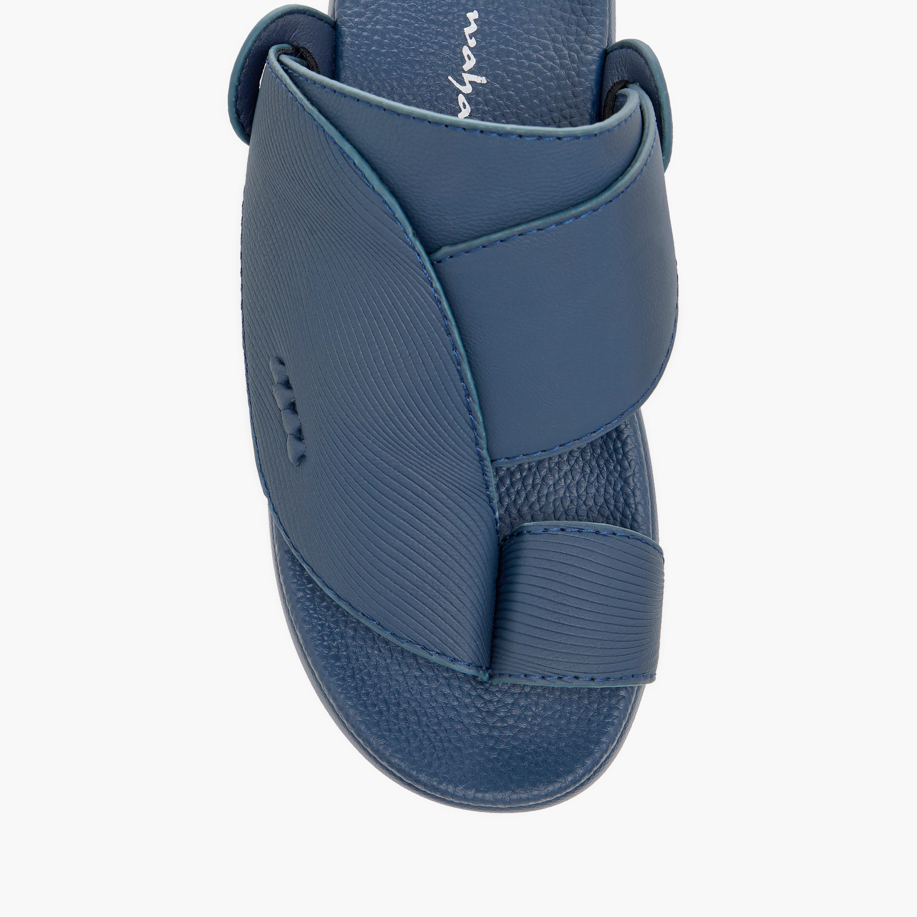 Al Waha Textured Slip-On Arabic Sandals with Toe Loop Detail-boys-shoes-sandals-image-3
