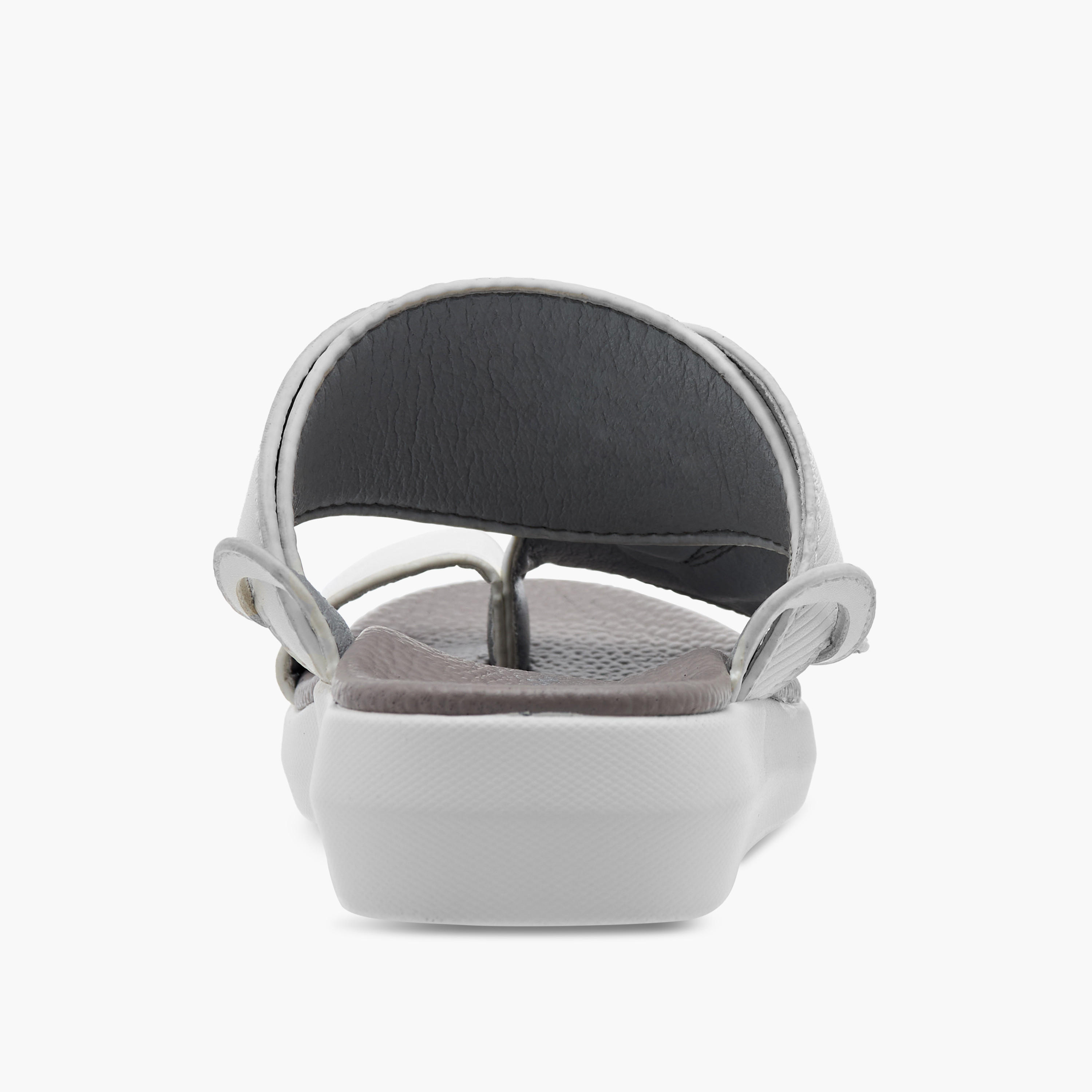 Al Waha Textured Slip-On Arabic Sandals with Toe Loop Detail-boys-shoes-sandals-image-4