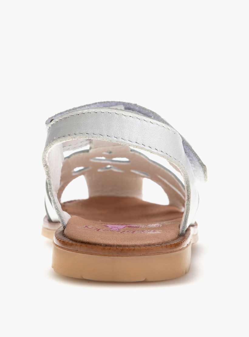 Pablosky Girls' Embellished Cutout Detail Sandals with Hook and Loop Closure-baby-girls-shoes-sandals-image-3
