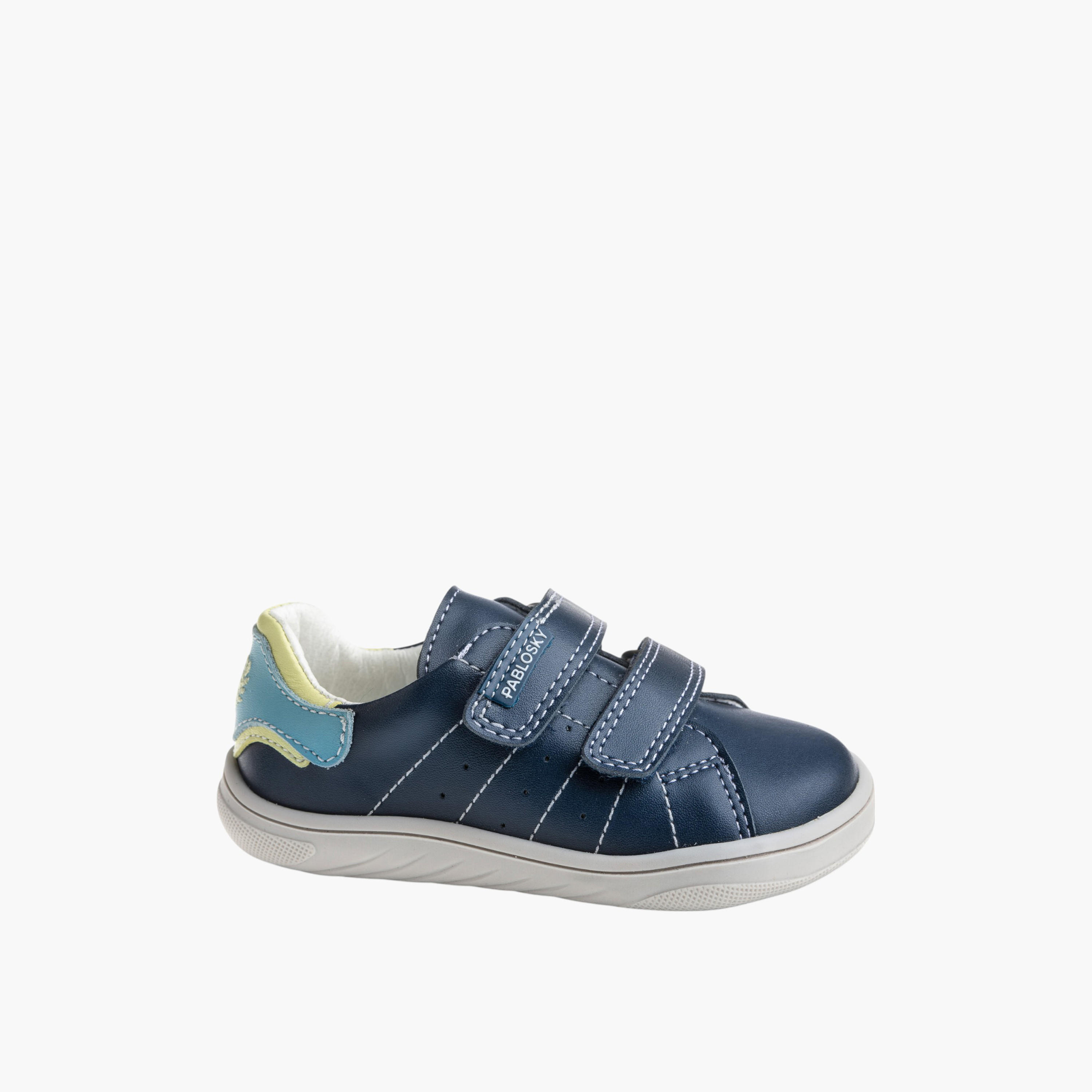 Pablosky Boys' Textured Shoes with Hook & Loop Closure-baby-boys-shoes-closedshoes-image-1