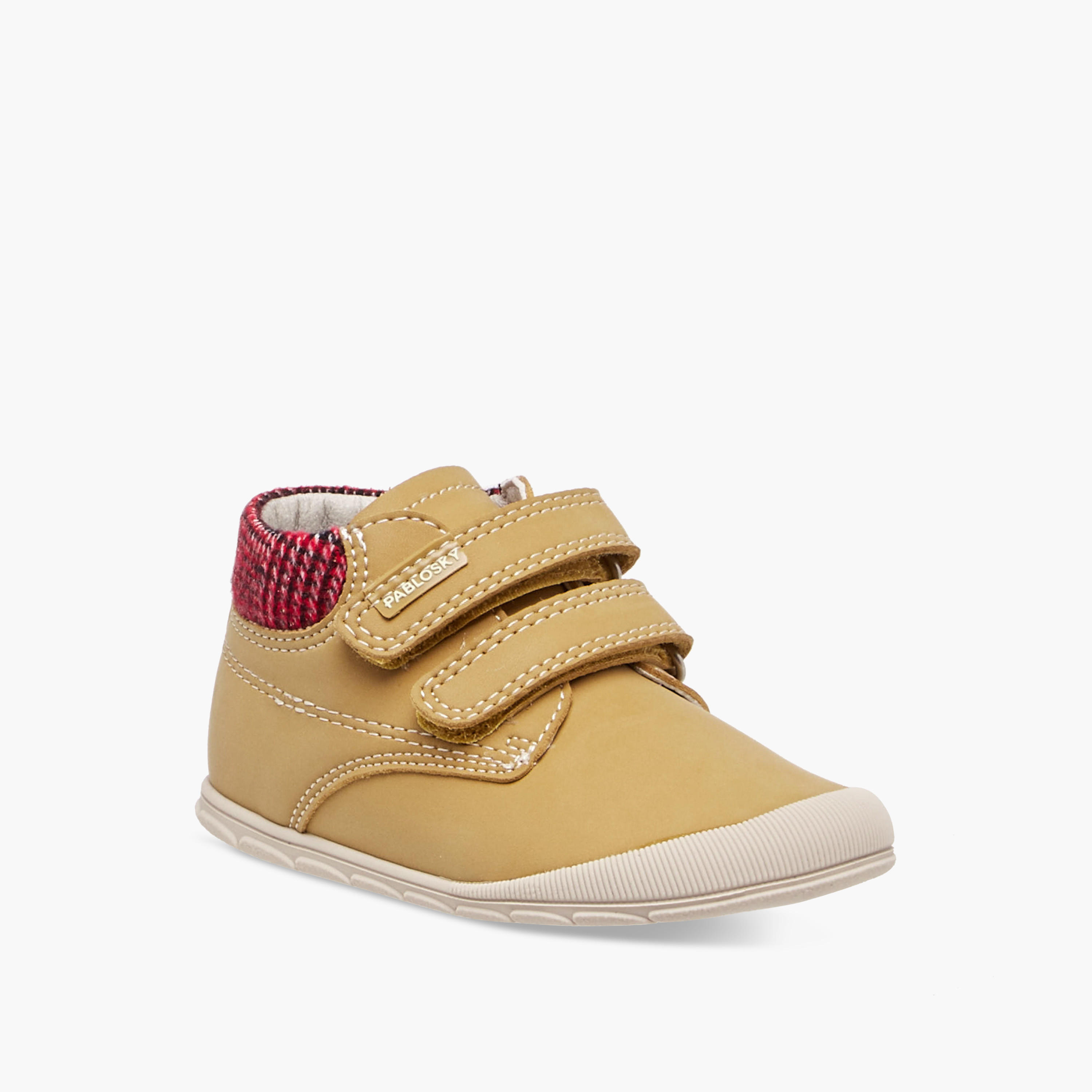 Pablosky Boys' High Top Sneakers with Hook and Loop Closure - Synthetic-baby-boys-shoes-closedshoes-image-2