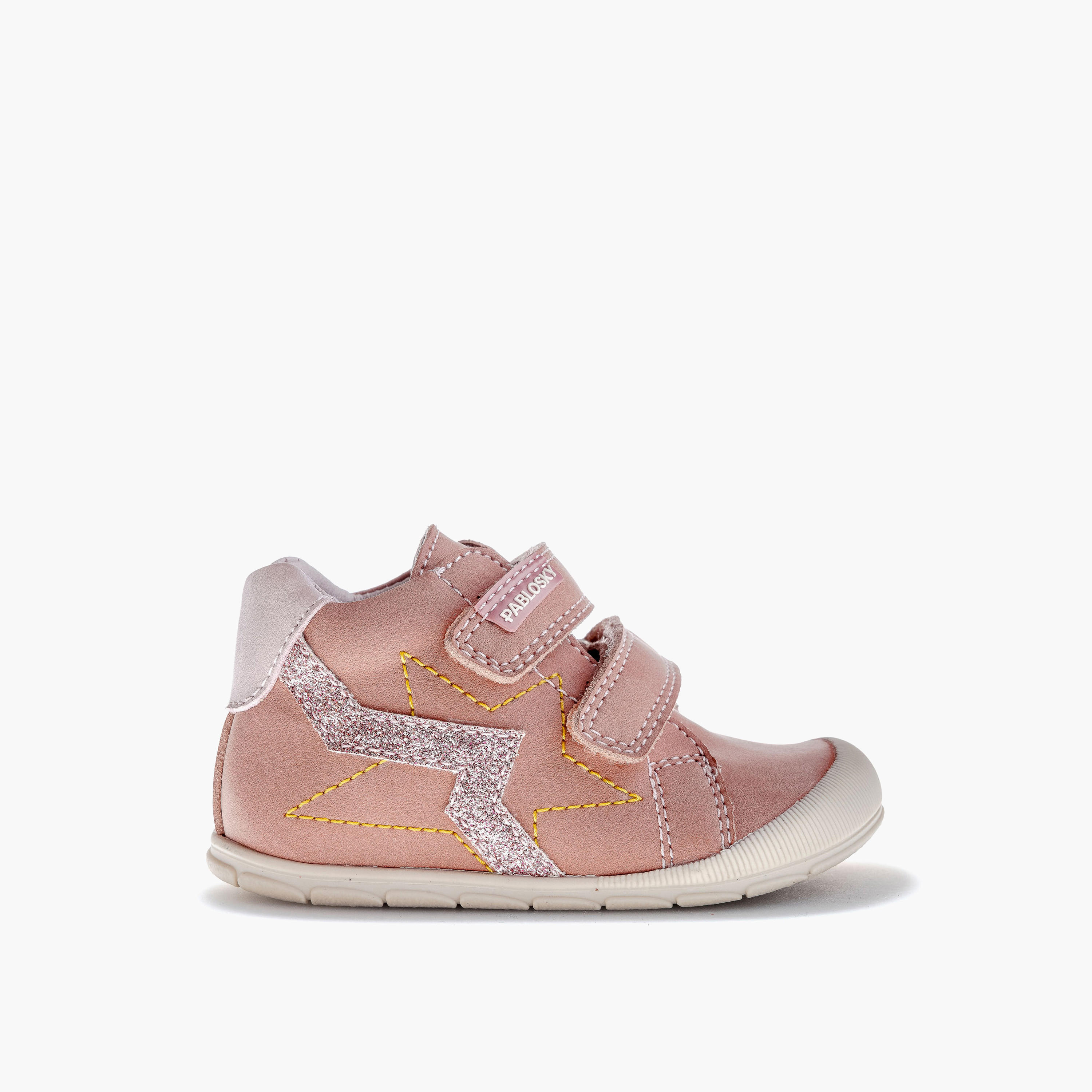 حذاء سنيكرز برقبة عالية وشريط إغلاق لاصق للبنات من بابلوسكي - 059574-baby-girls-shoes-closedshoes-image-2