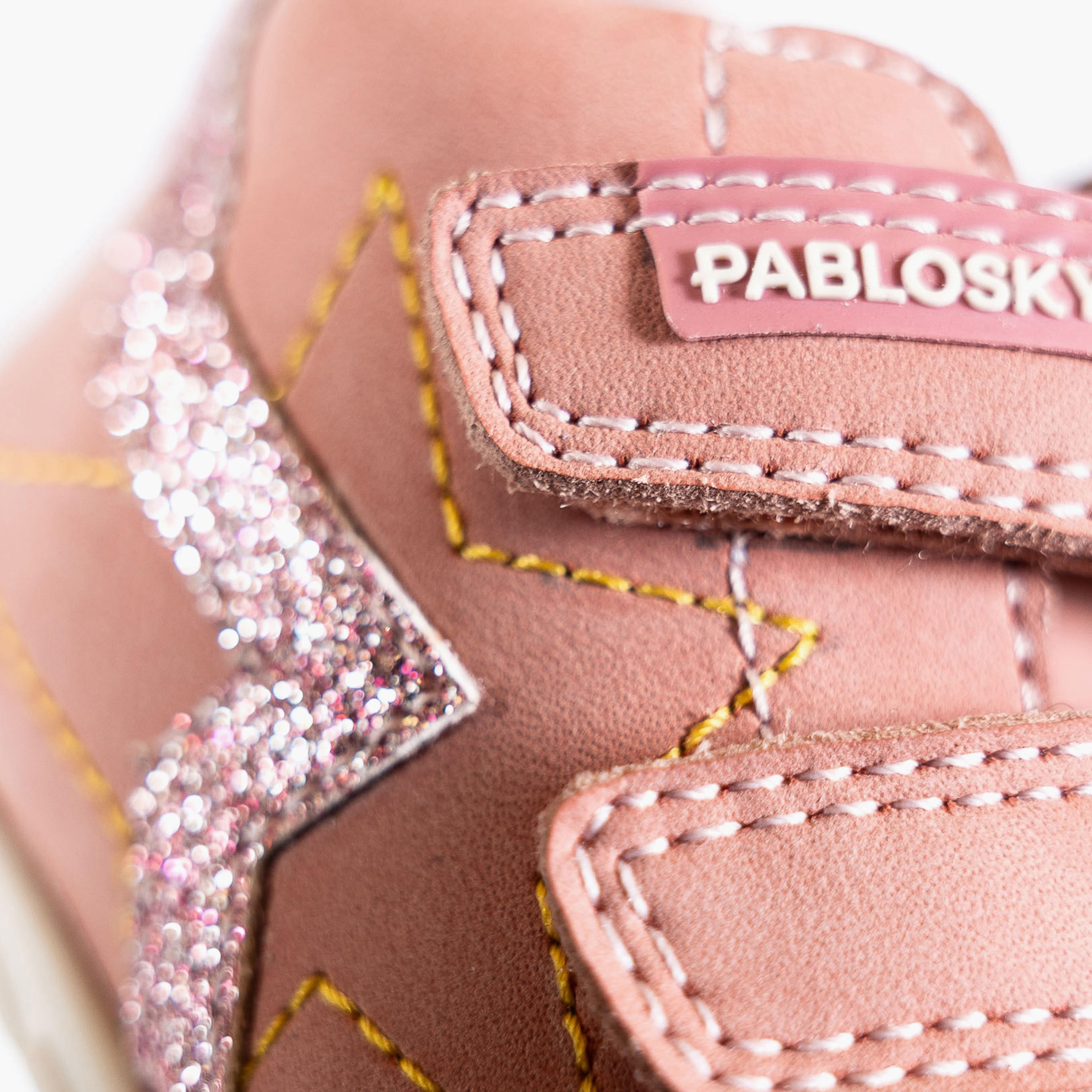 حذاء سنيكرز برقبة عالية وشريط إغلاق لاصق للبنات من بابلوسكي - 059574-baby-girls-shoes-closedshoes-image-7