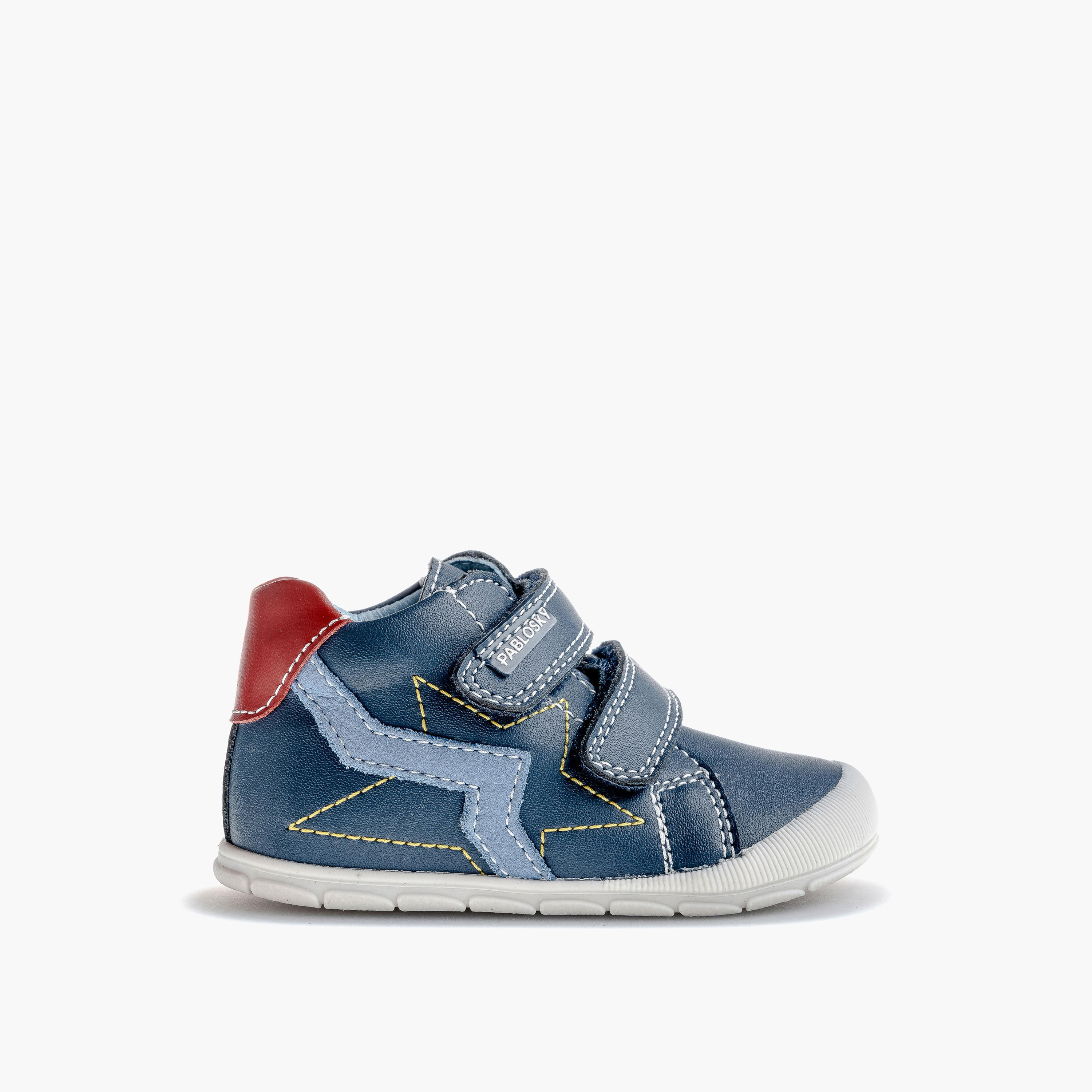 Pablosky Boys' High Top Sneakers with Hook and Loop Closure - 059620-baby-boys-shoes-closedshoes-image-2