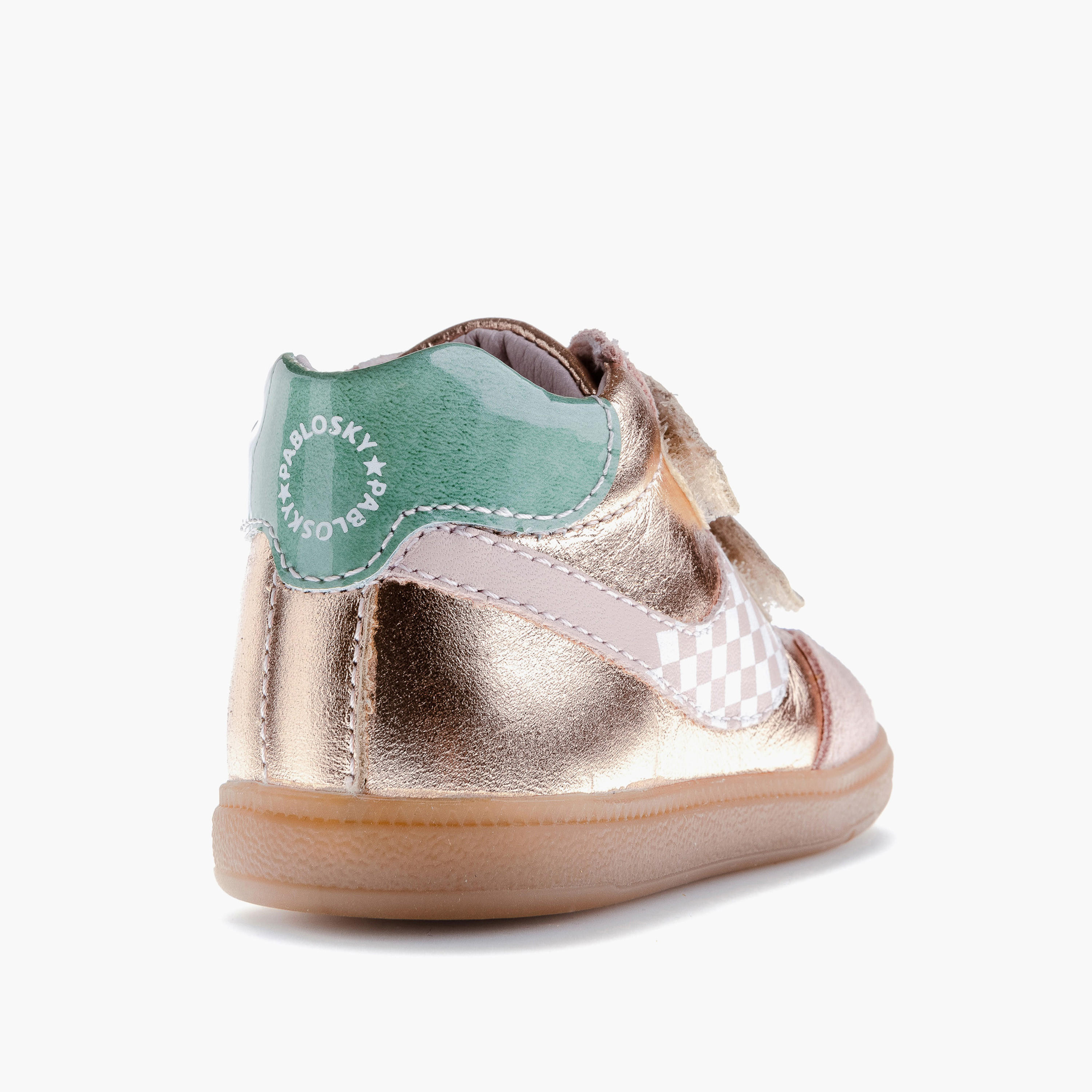 Pablosky Girls' High Top Sneakers with Hook and Loop Closure - 062780-baby-girls-shoes-closedshoes-image-3