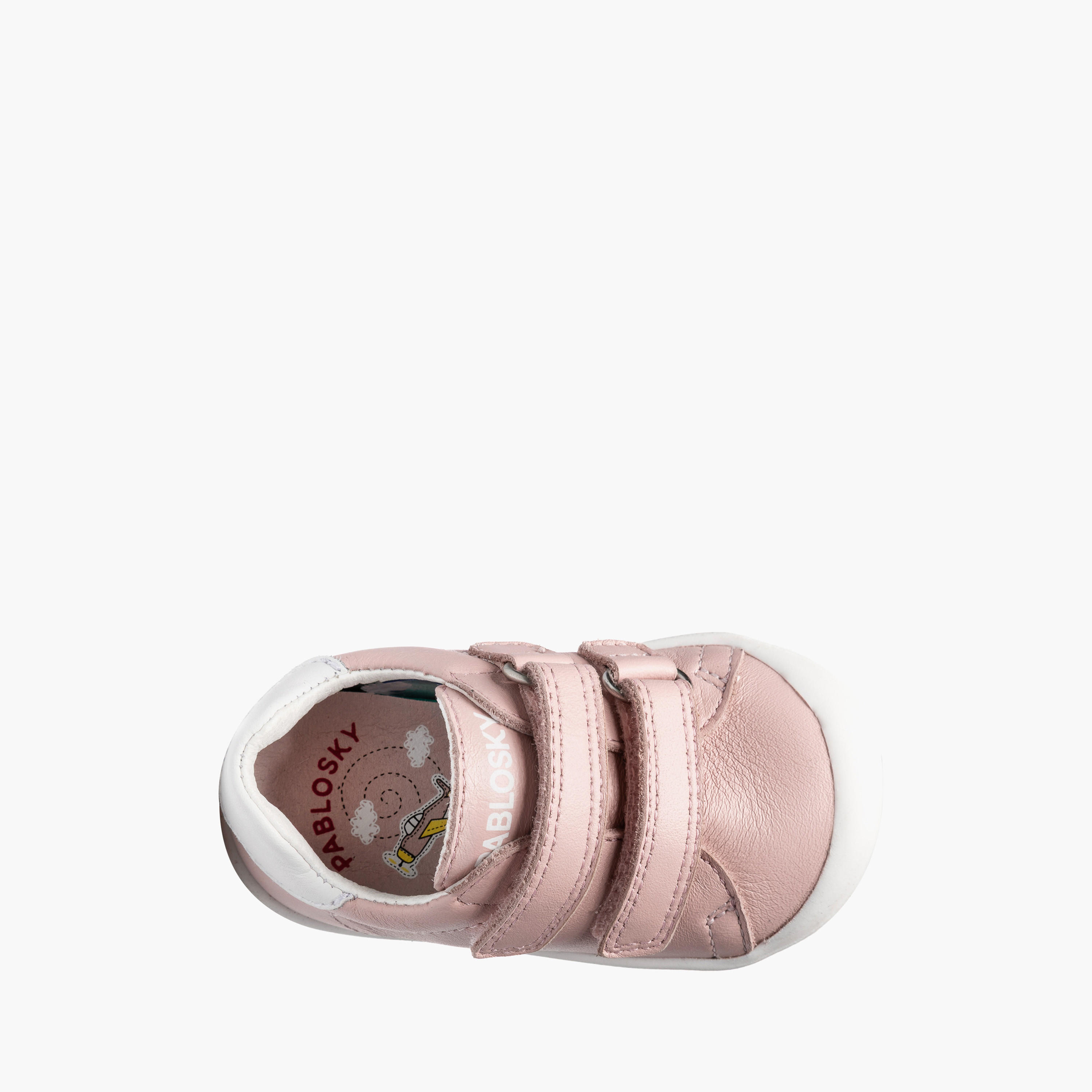 Pablosky Sneakers with Hook & Loop Closure-baby-girls-shoes-closedshoes-image-4