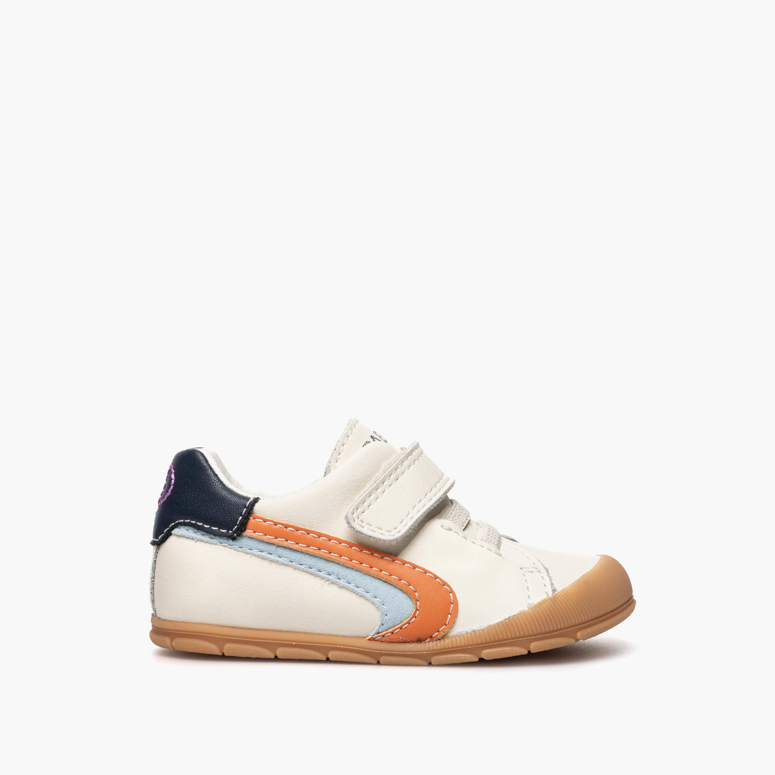 Pablosky Leather Ankle Sneakers with Hook & Loop Closure-baby-boys-shoes-closedshoes-image-2