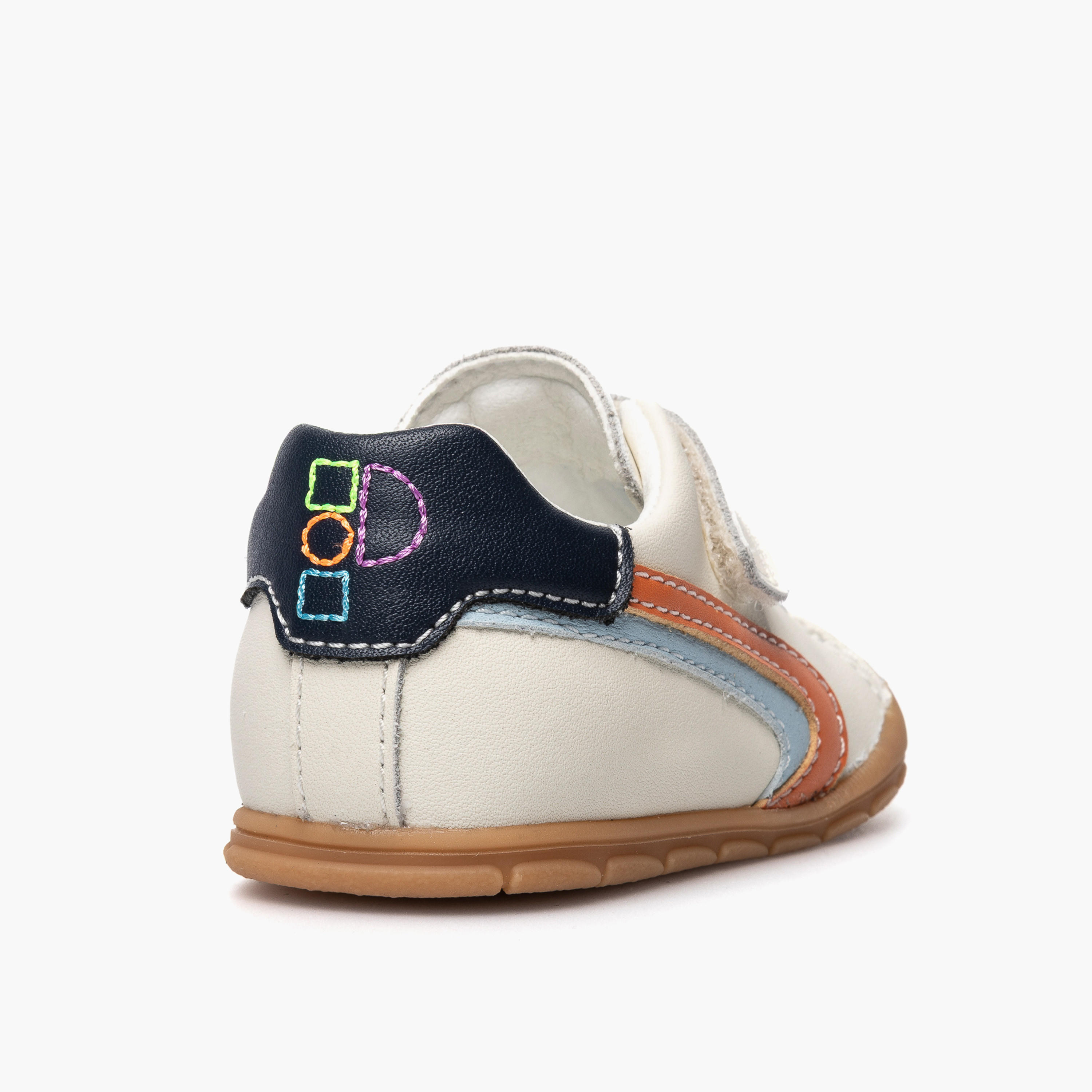 Pablosky Leather Ankle Sneakers with Hook & Loop Closure-baby-boys-shoes-closedshoes-image-3