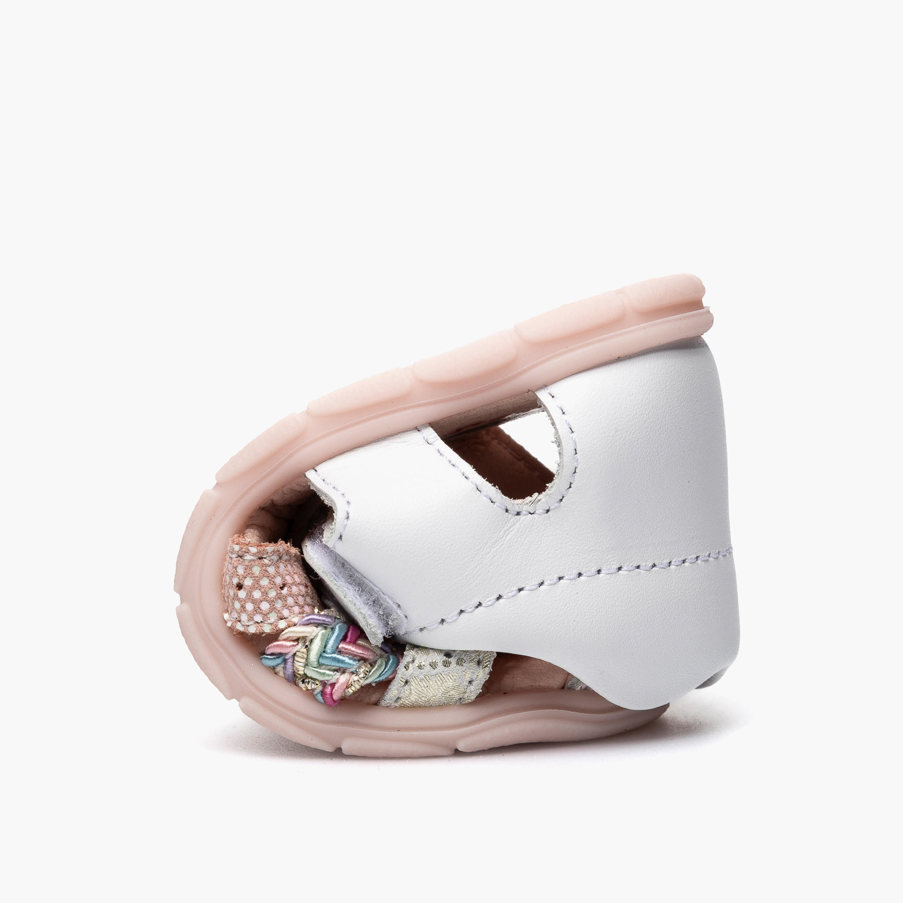 Pablosky Leather Comfort Sandals with Hook & Loop Closure-baby-girls-shoes-sandals-image-6