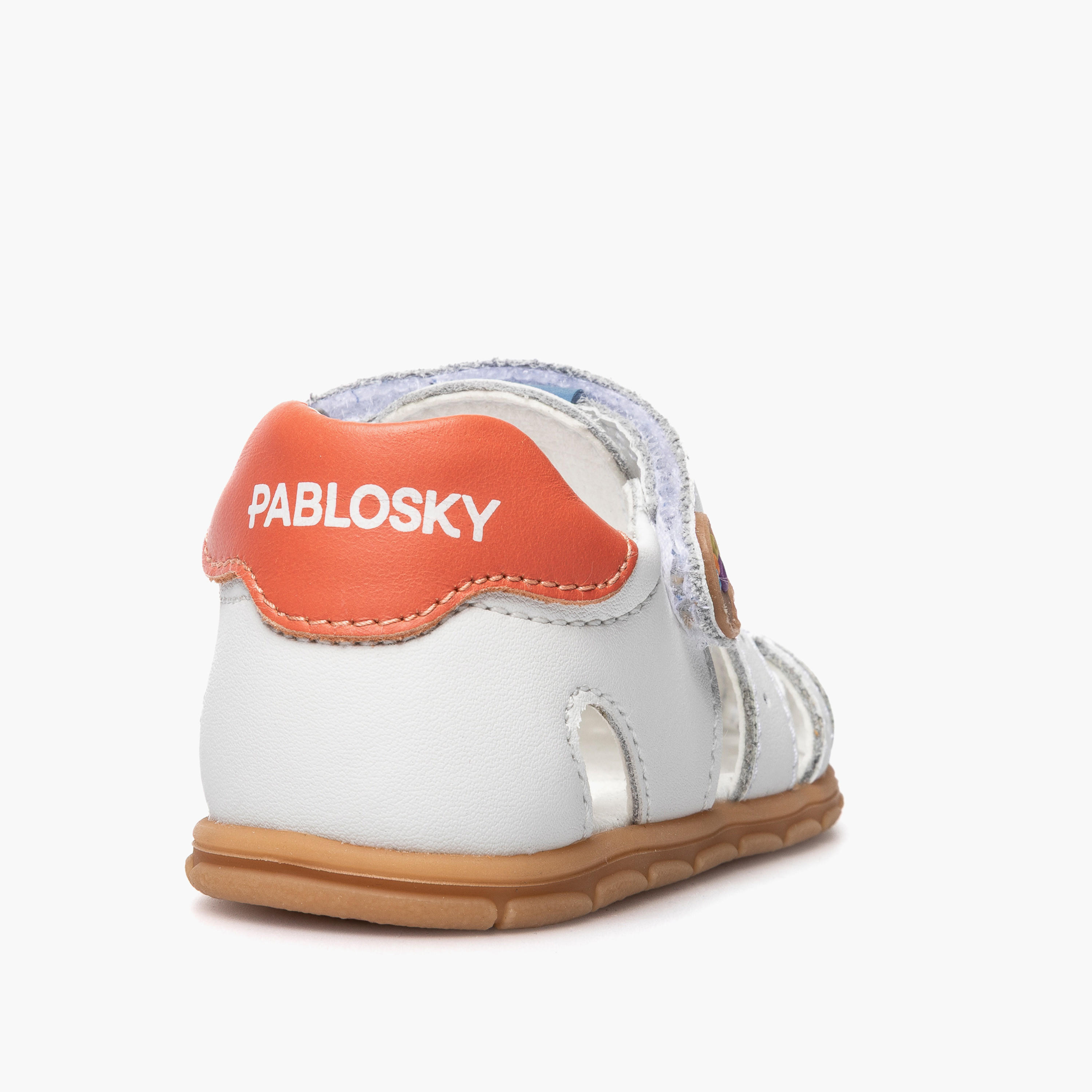 Pablosky Sandals with Hook & Loop Closure with Cutout Design-baby-boys-shoes-sandals-image-3
