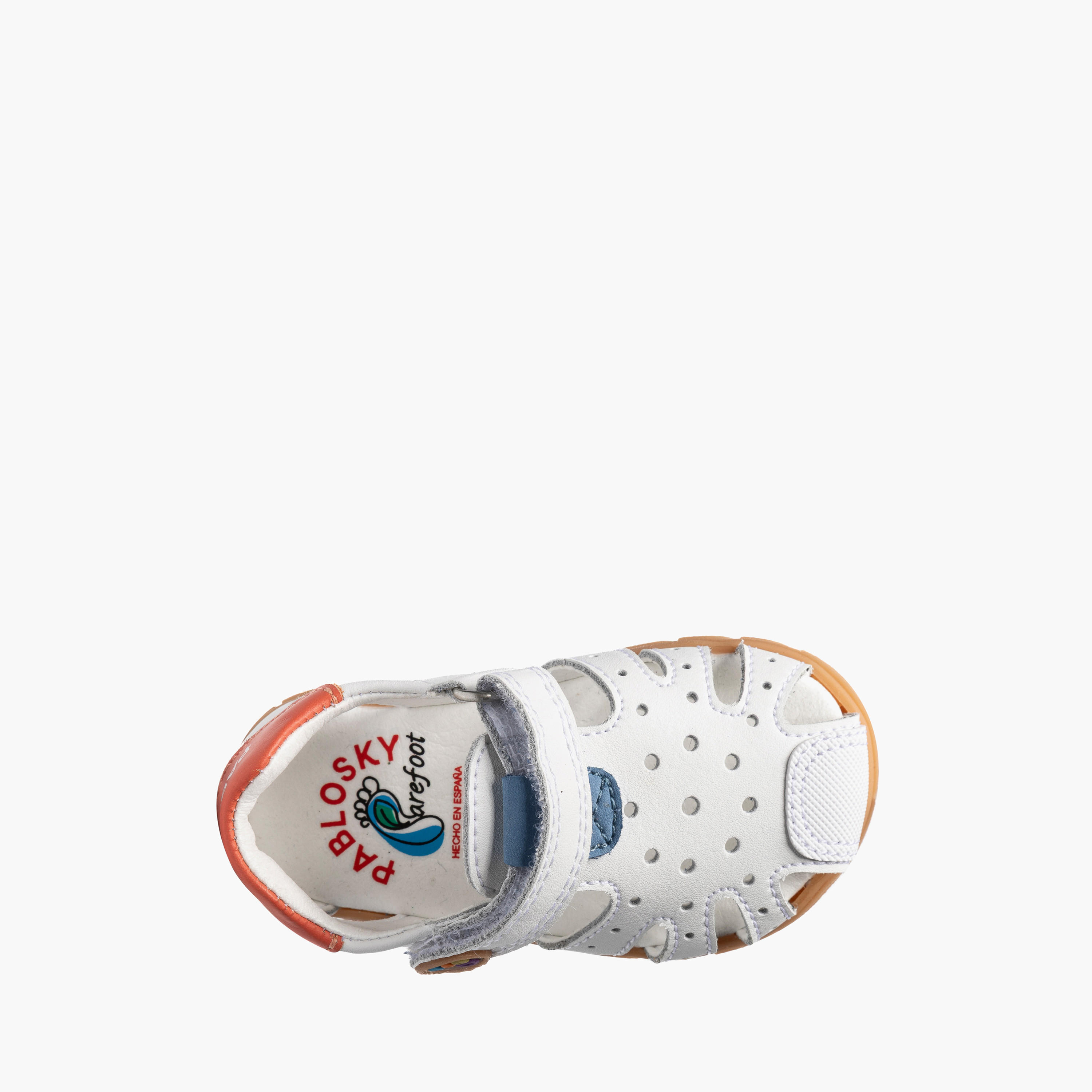 Pablosky Sandals with Hook & Loop Closure with Cutout Design-baby-boys-shoes-sandals-image-4
