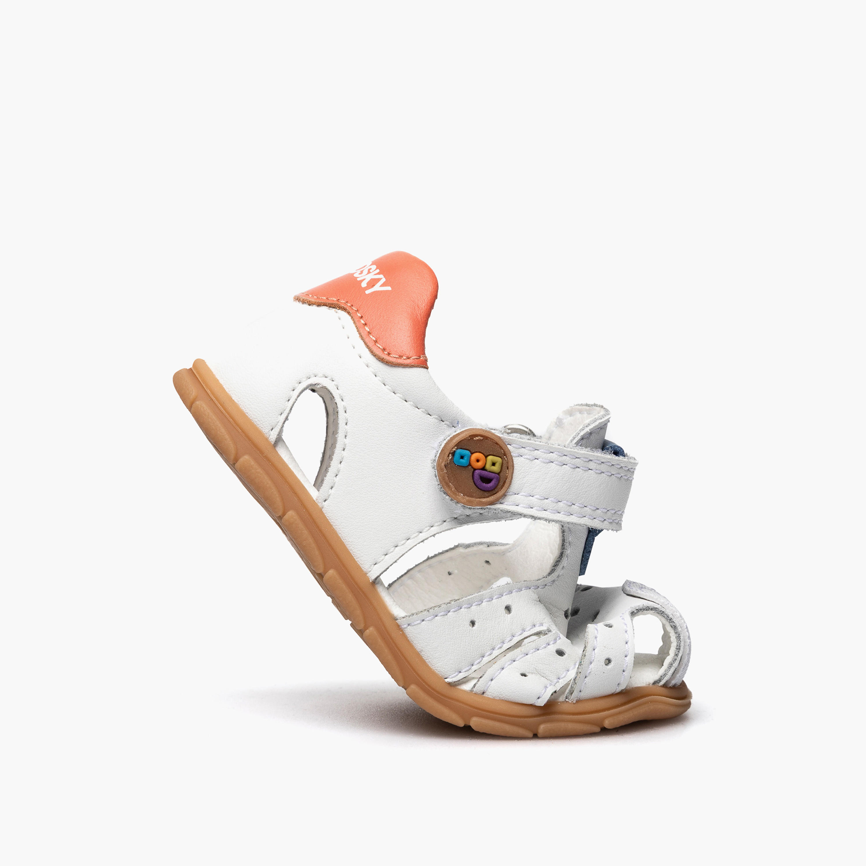 Pablosky Sandals with Hook & Loop Closure with Cutout Design-baby-boys-shoes-sandals-image-5
