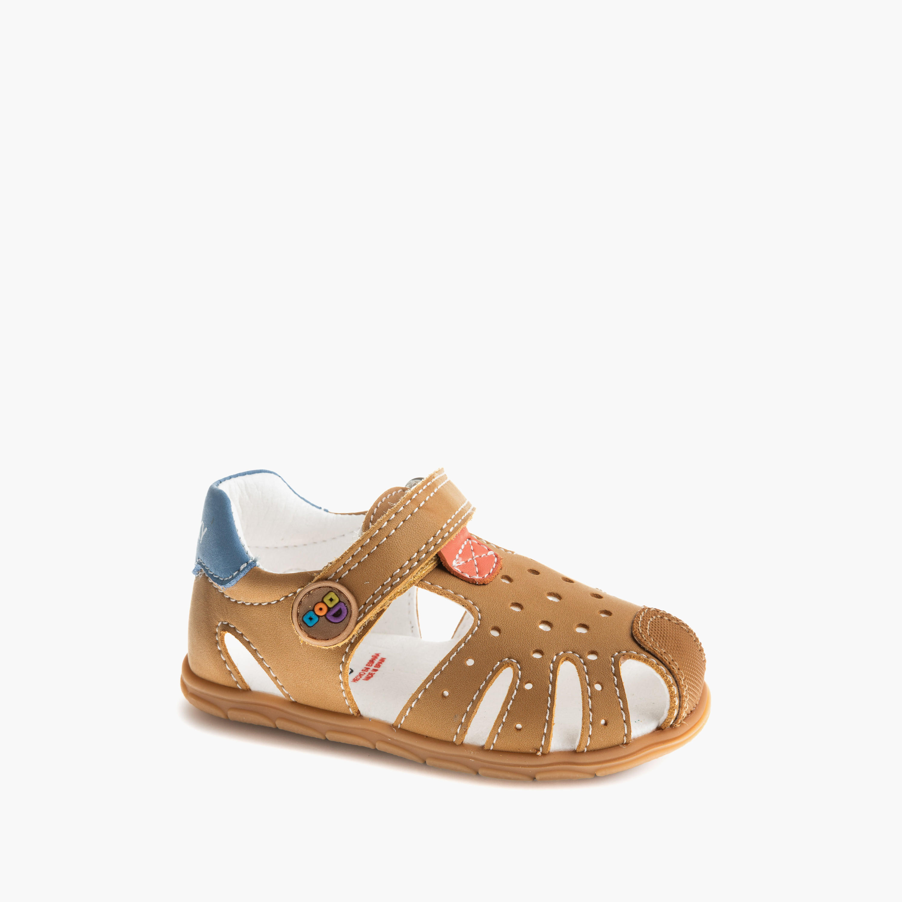 Pablosky Sandals with Hook & Loop Closure with Cutout Design-baby-boys-shoes-sandals-image-1