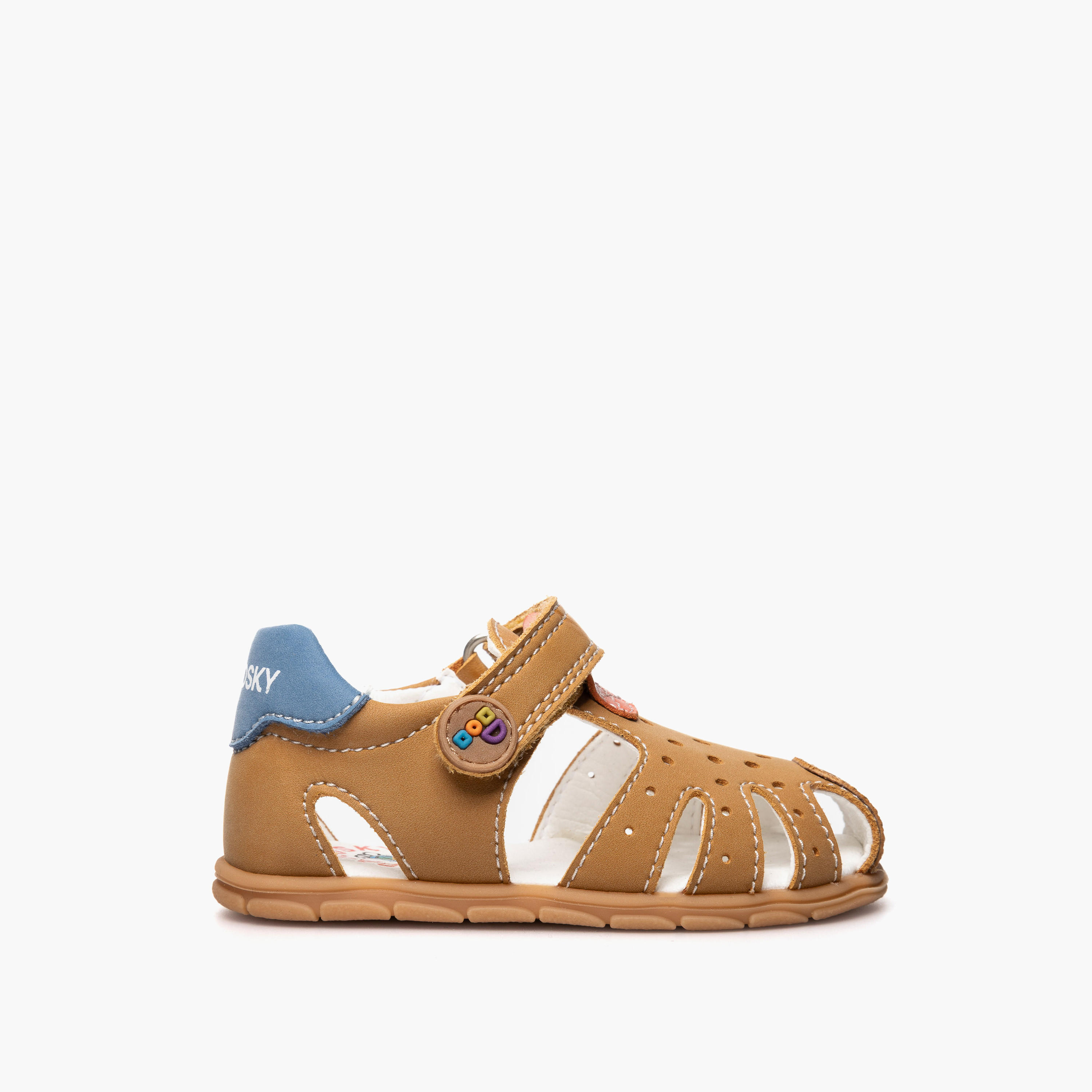 Pablosky Sandals with Hook & Loop Closure with Cutout Design-baby-boys-shoes-sandals-image-2