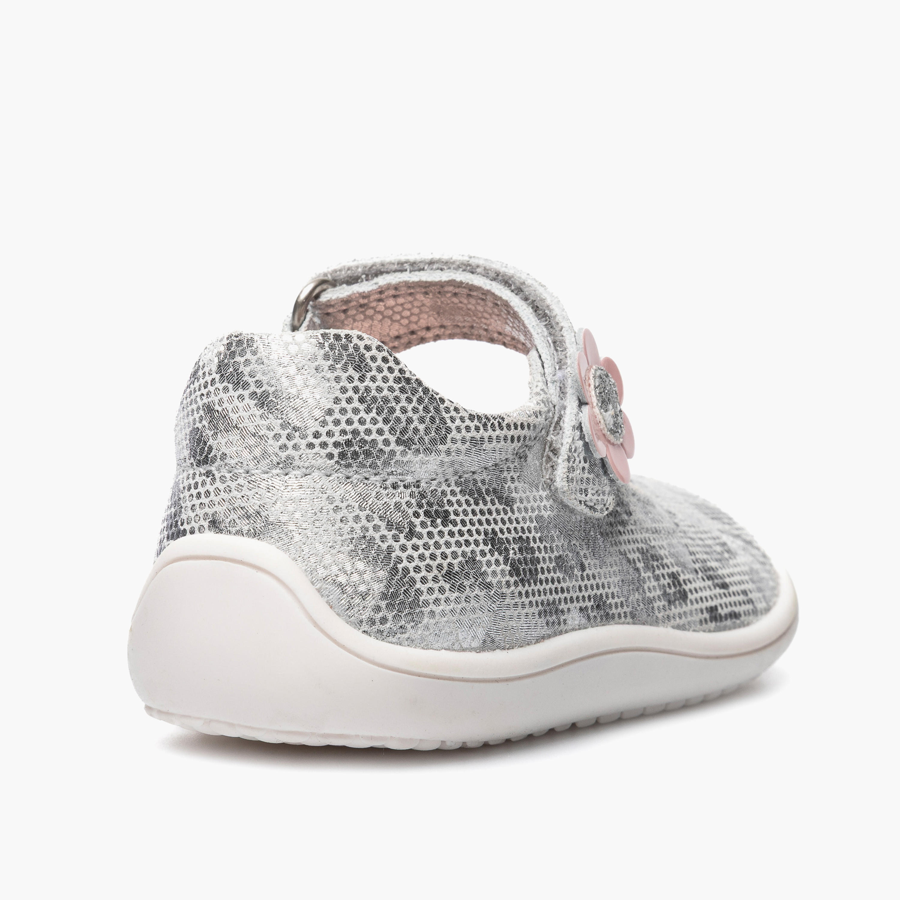 Pablosky Mary Jane Shoes with Hook & Loop Closure with Floral Applique-baby-girls-shoes-sandals-image-3