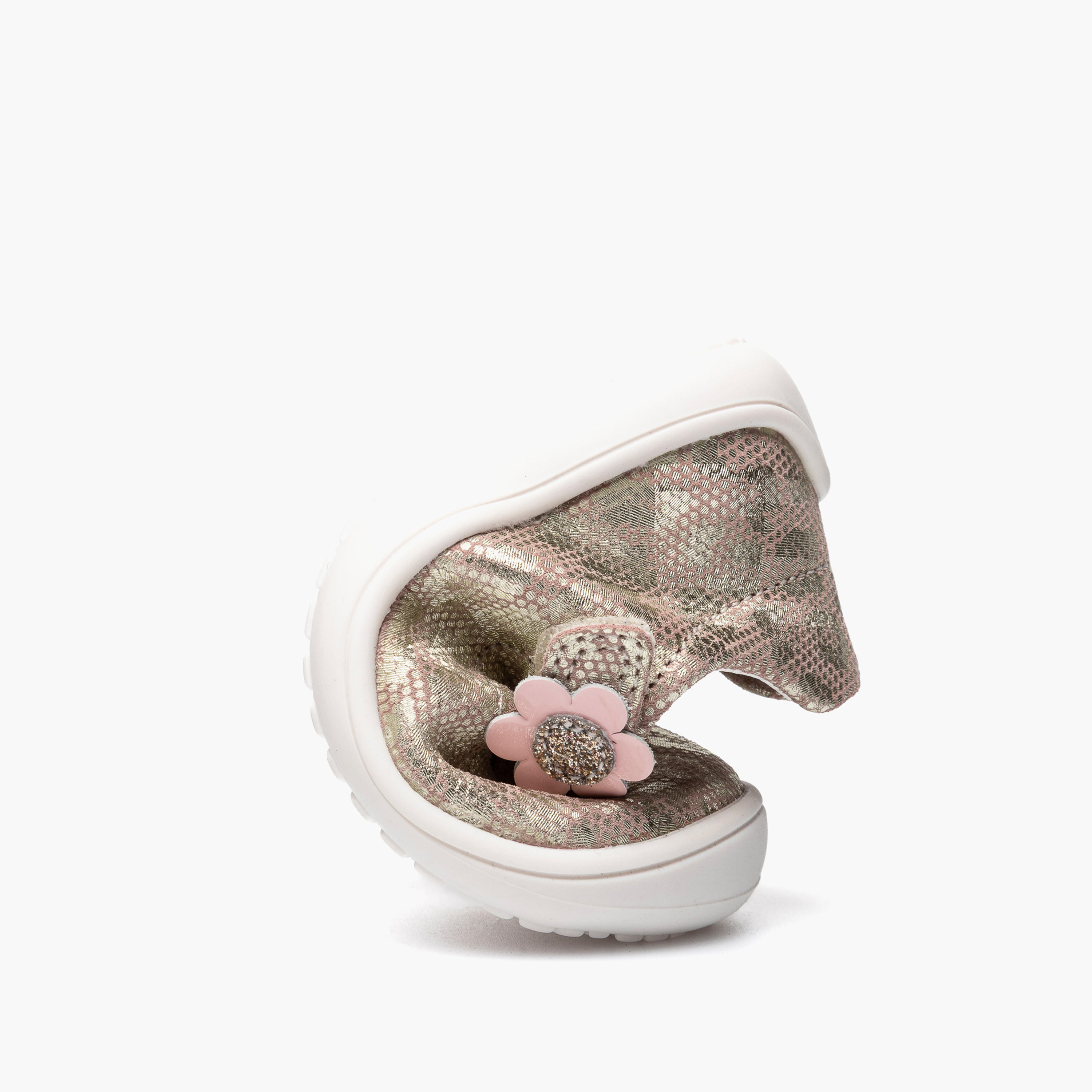Pablosky Mary Jane Shoes with Hook & Loop Closure with Floral Applique-baby-girls-shoes-sandals-image-6