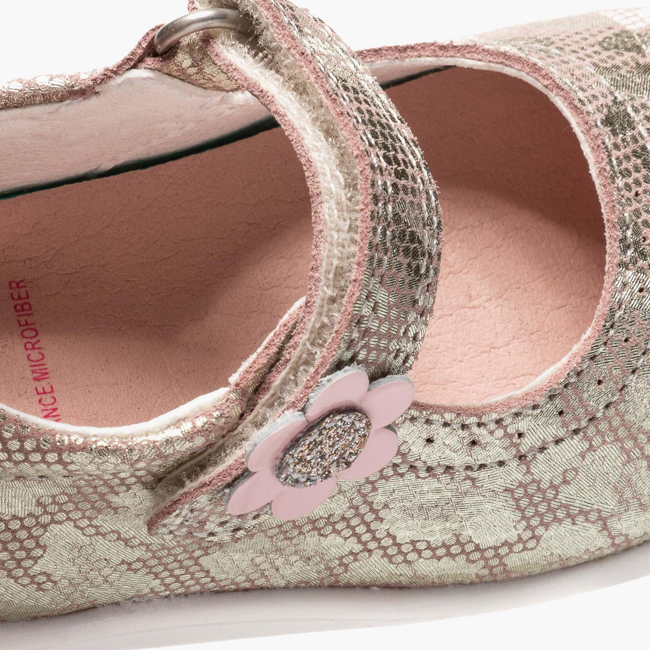 Pablosky Mary Jane Shoes with Hook & Loop Closure with Floral Applique-baby-girls-shoes-sandals-image-7