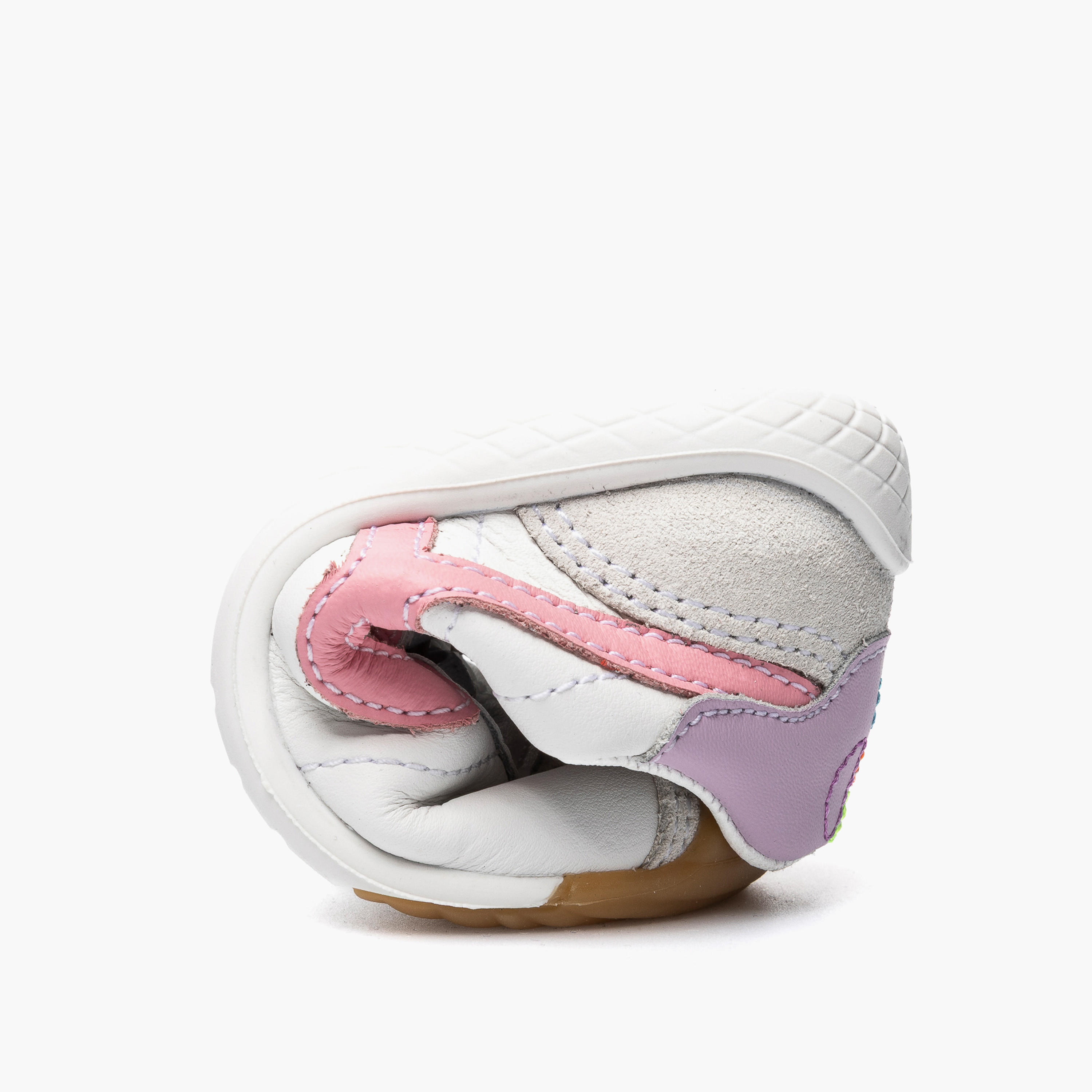Pablosky Ankle Sneakers with Hook & Loop Closure, Colourblock-baby-girls-shoes-closedshoes-image-6