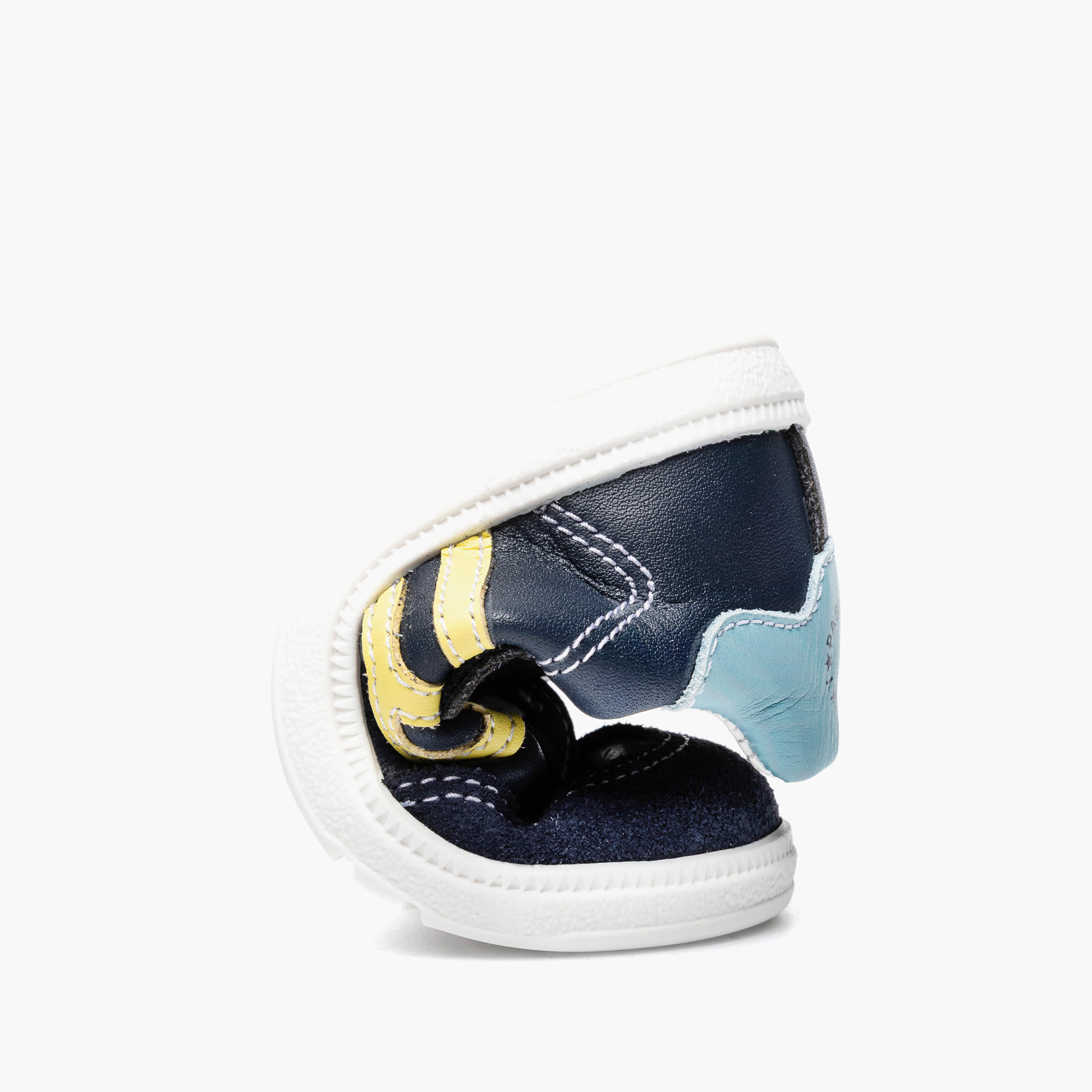 Pablosky Leather Ankle Sneakers with Hook & Loop Closure-baby-boys-shoes-closedshoes-image-6