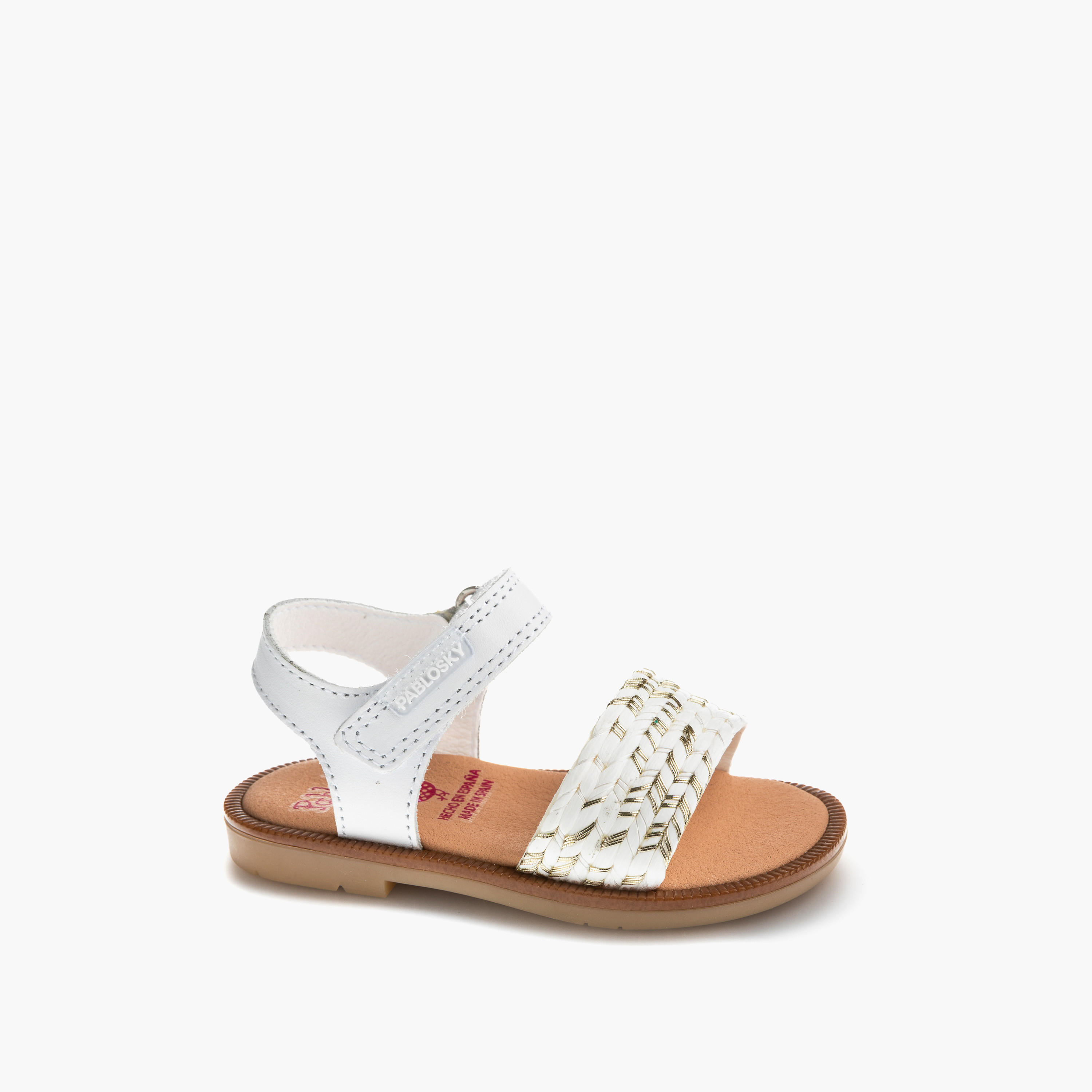 Pablosky Sandals with Hook & Loop Closure-baby-girls-shoes-sandals-image-1