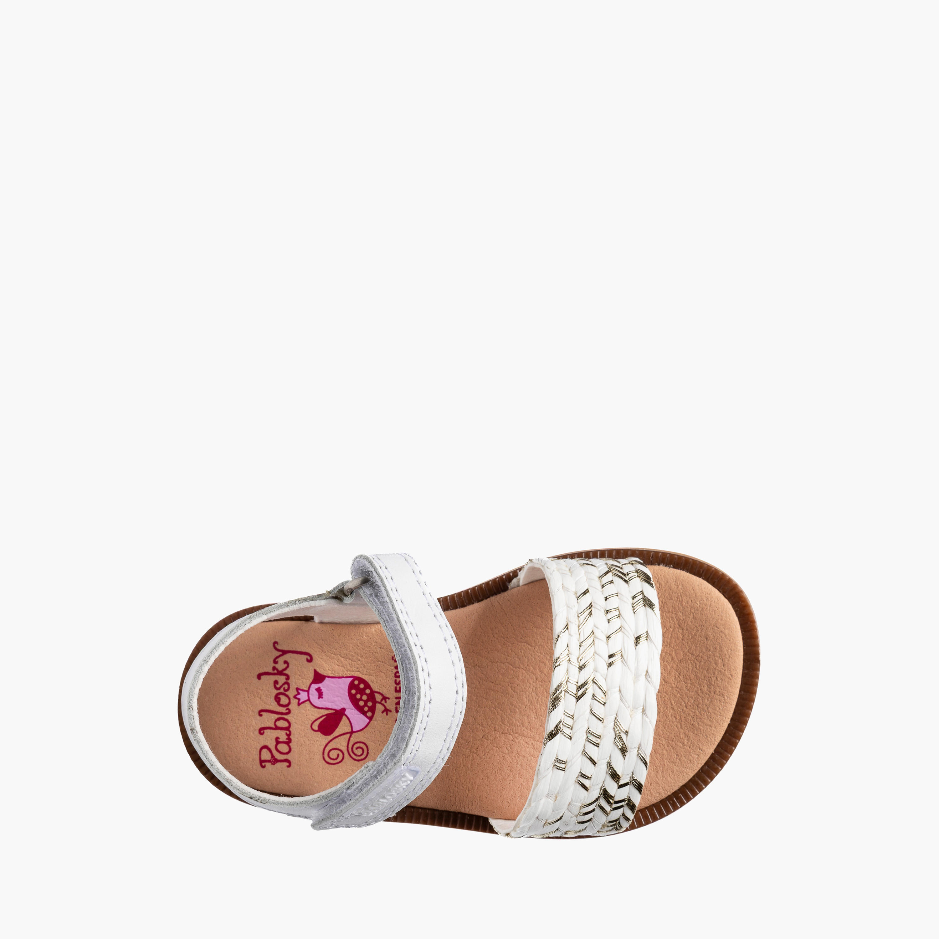 Pablosky Sandals with Hook & Loop Closure-baby-girls-shoes-sandals-image-4