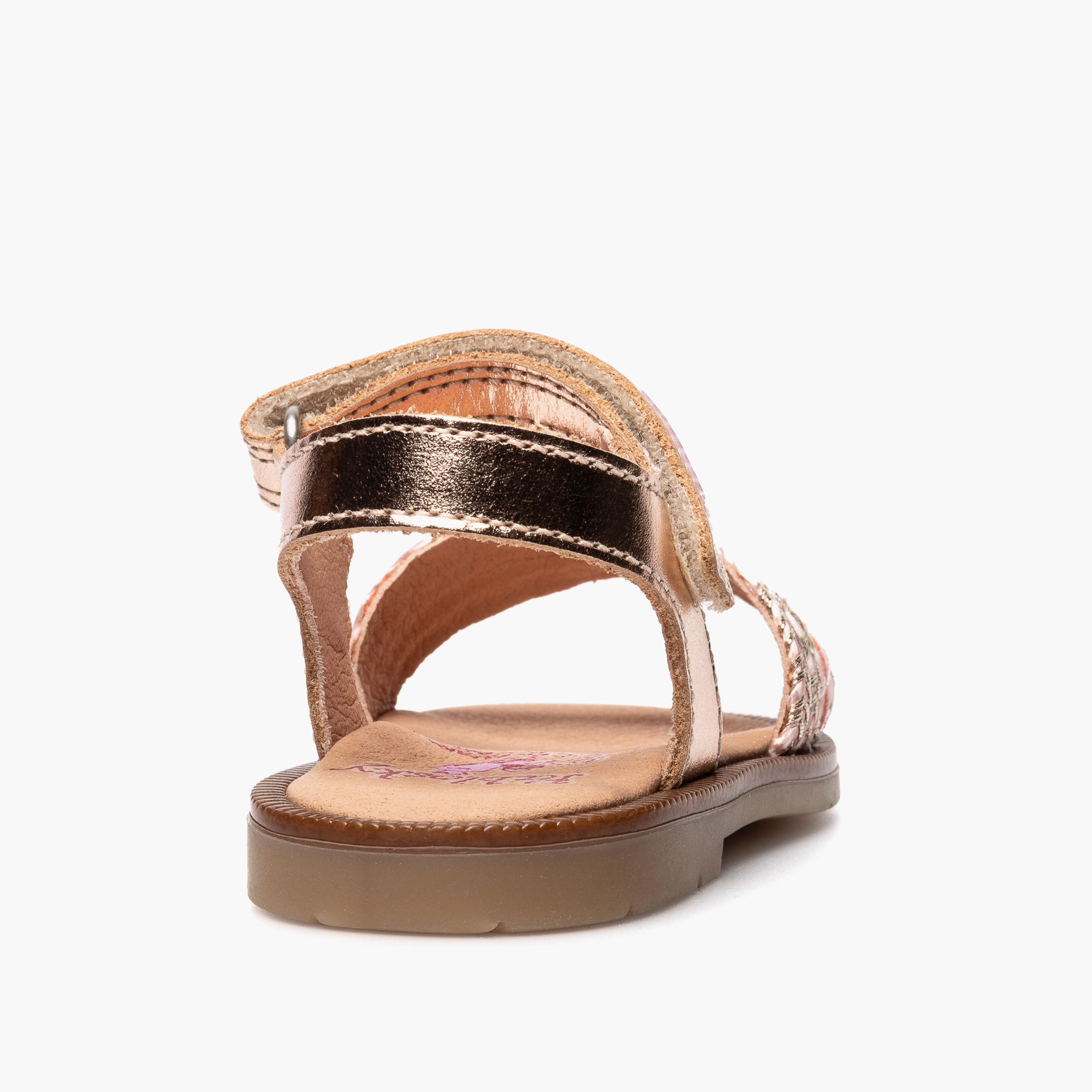 Pablosky Sandals with Hook & Loop Closurem with Braided Design-baby-girls-shoes-sandals-image-3