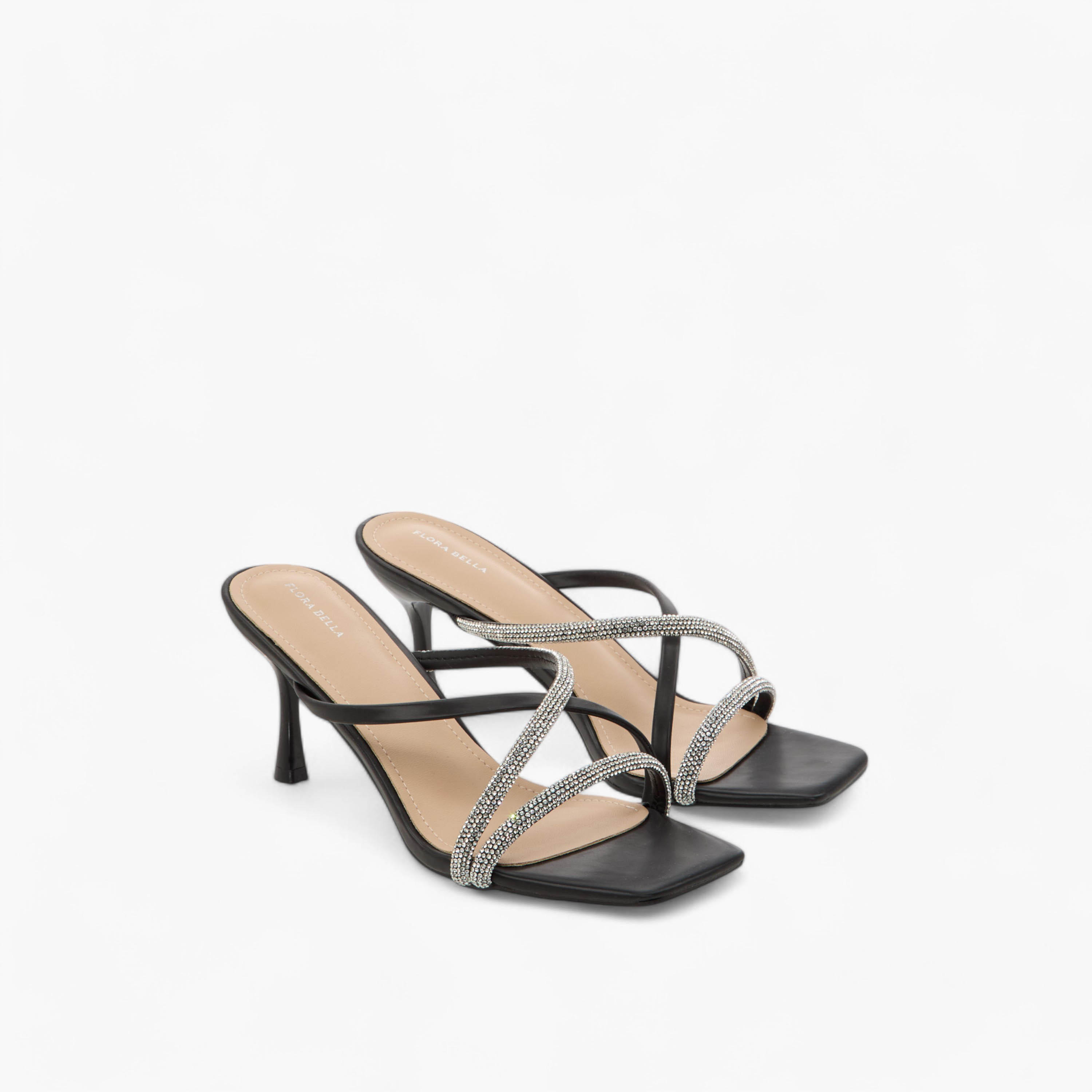 Flora Bella Embellished Slip-On Sandals with Stiletto Heels-women-shoes-sandals-heeled-image-1