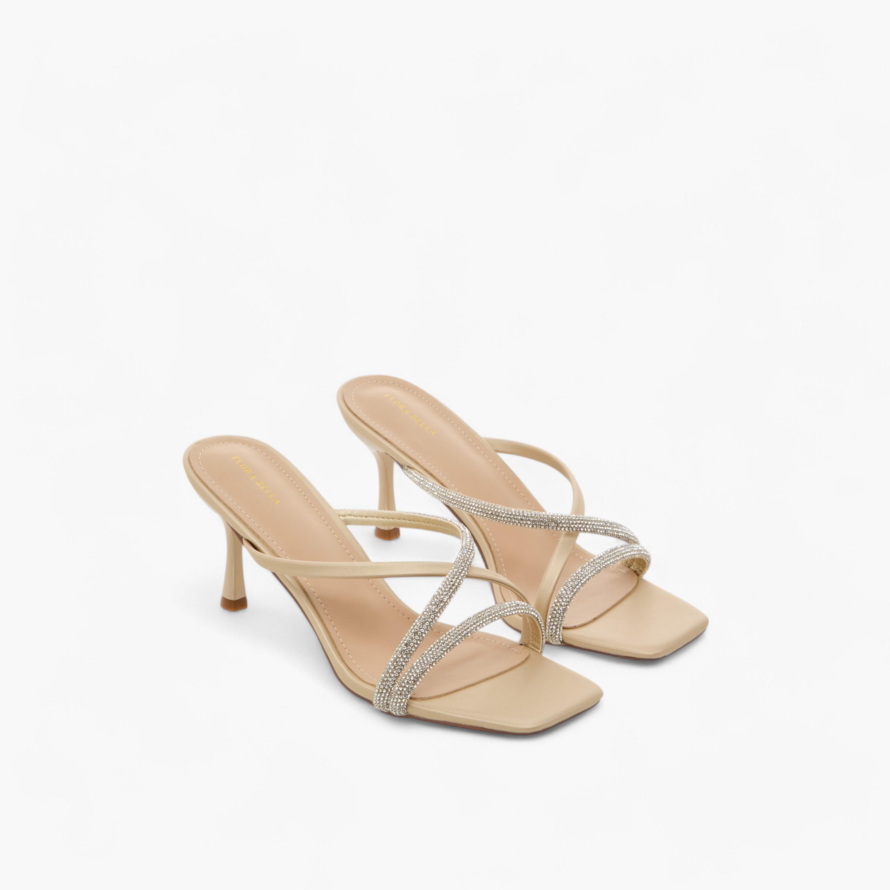 Flora Bella Embellished Slip-On Sandals with Stiletto Heels-women-shoes-sandals-heeled-image-1
