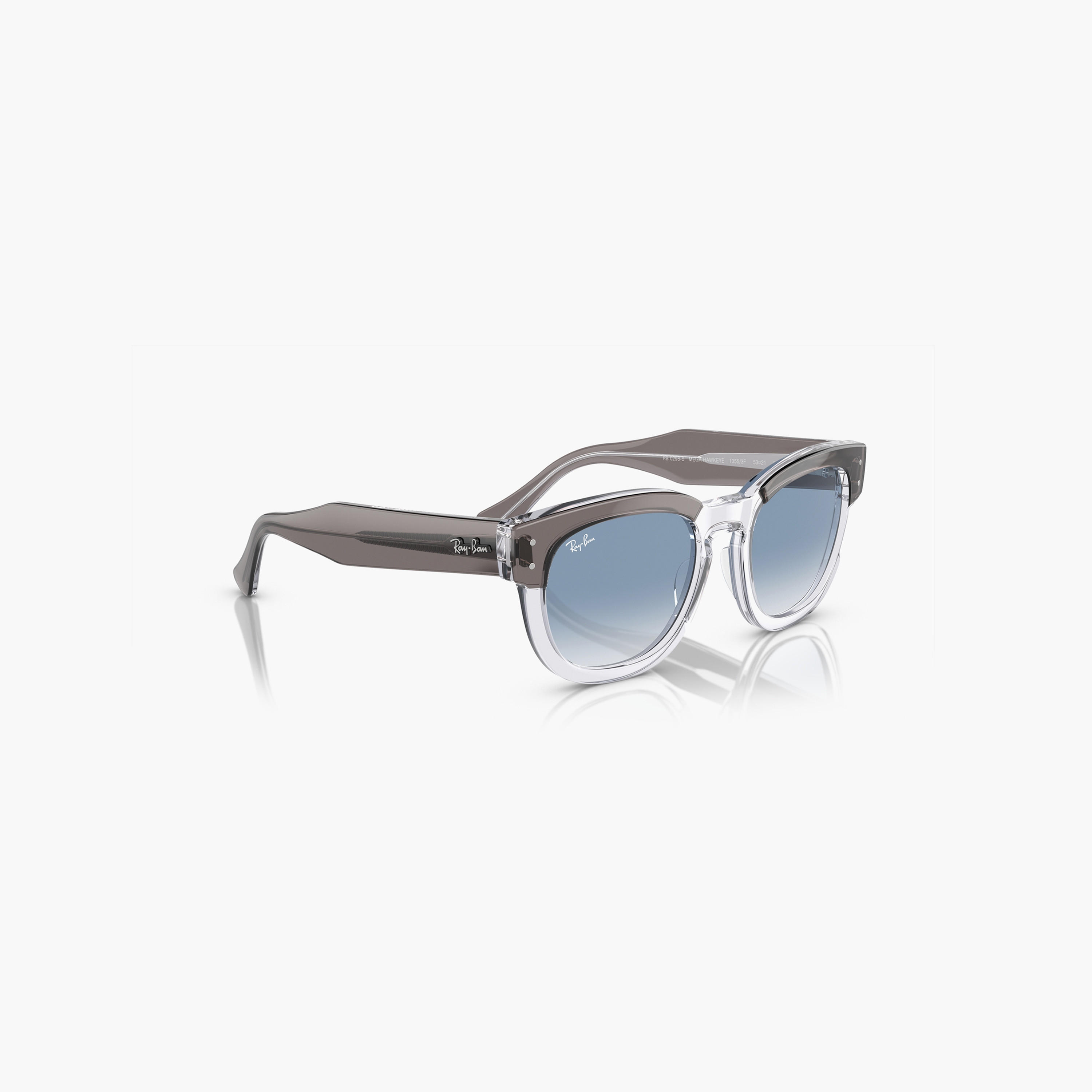 نظارات شمسية من راي بان بعدسات زرقاء متدرجة مقاس 53 ملم ذات مربعة | 0RB0298S-men-sunglasses-image-3