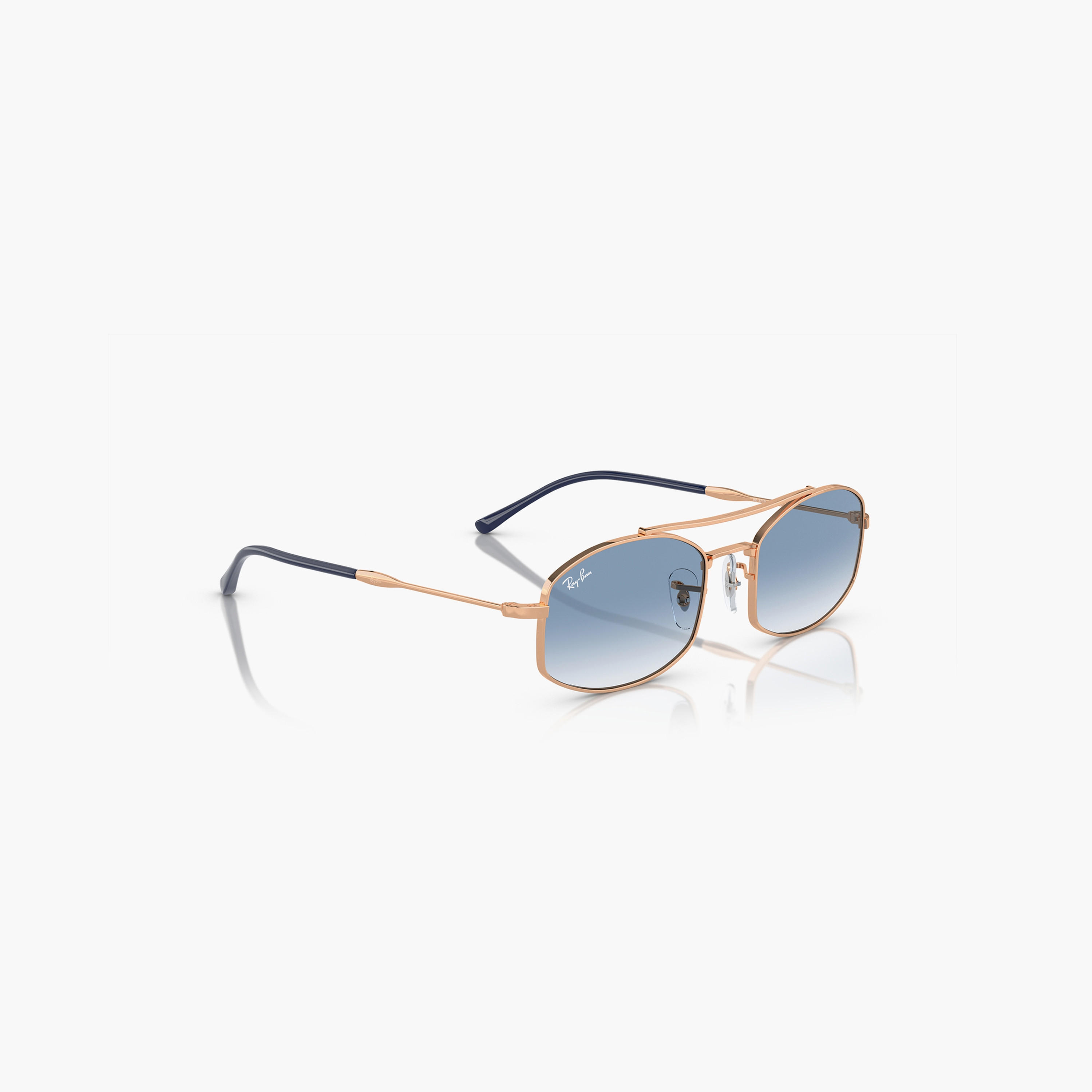 نظارات شمسية من راي بان بعدسات زرقاء متدرجة مقاس 54 ملم ذات بيضاوية | 0RB3719-men-sunglasses-image-3