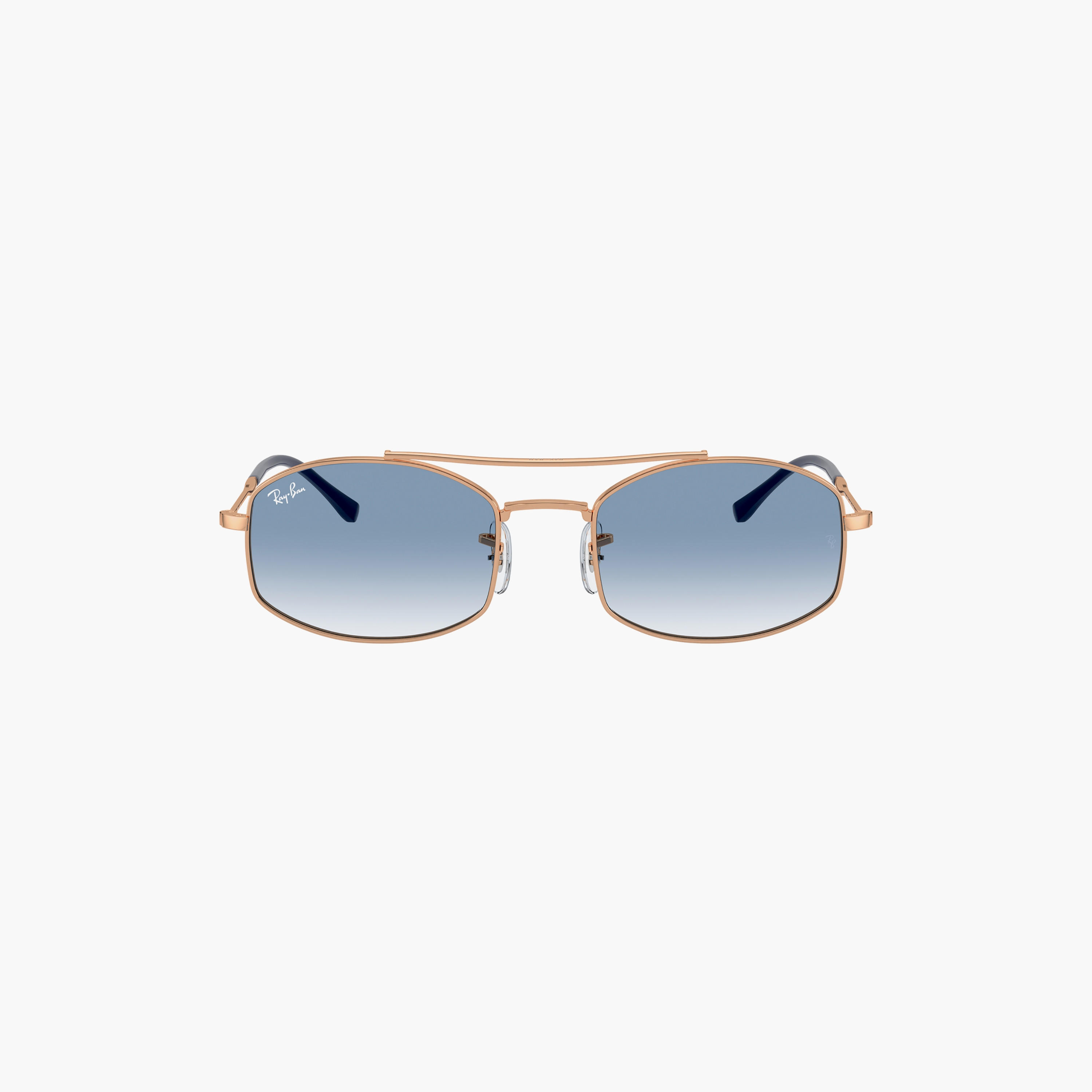 نظارات شمسية من راي بان بعدسات زرقاء متدرجة مقاس 54 ملم ذات بيضاوية | 0RB3719-men-sunglasses-image-4
