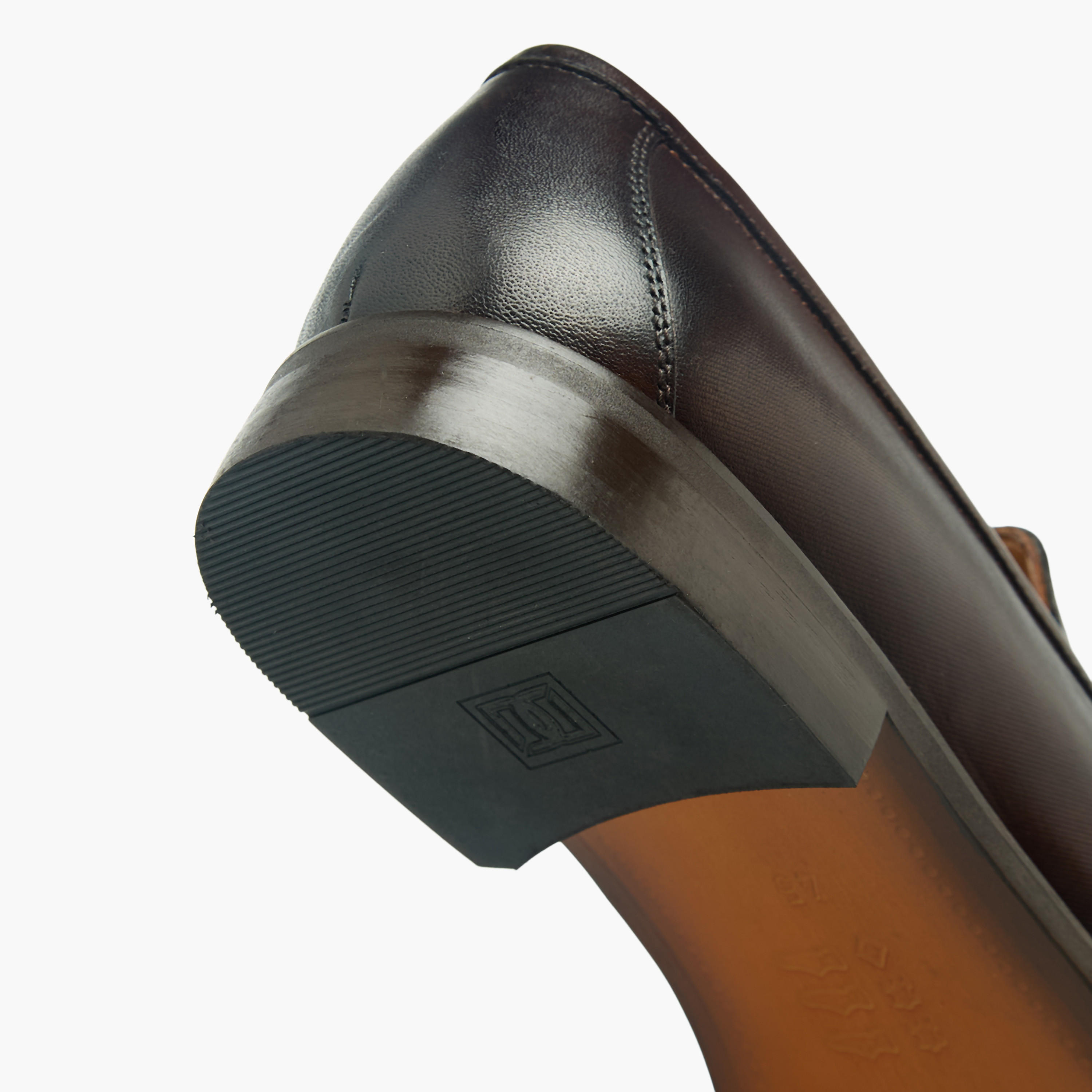 Duchini Men Textured Genuine Leather Loafers-men-shoes-loafersandmoccasins-image-5