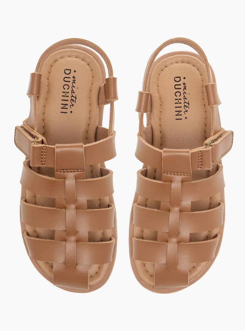 صندل سادة بشريط إغلاق لاصق من مستر دوتشيني-boys-shoes-sandals-image-4