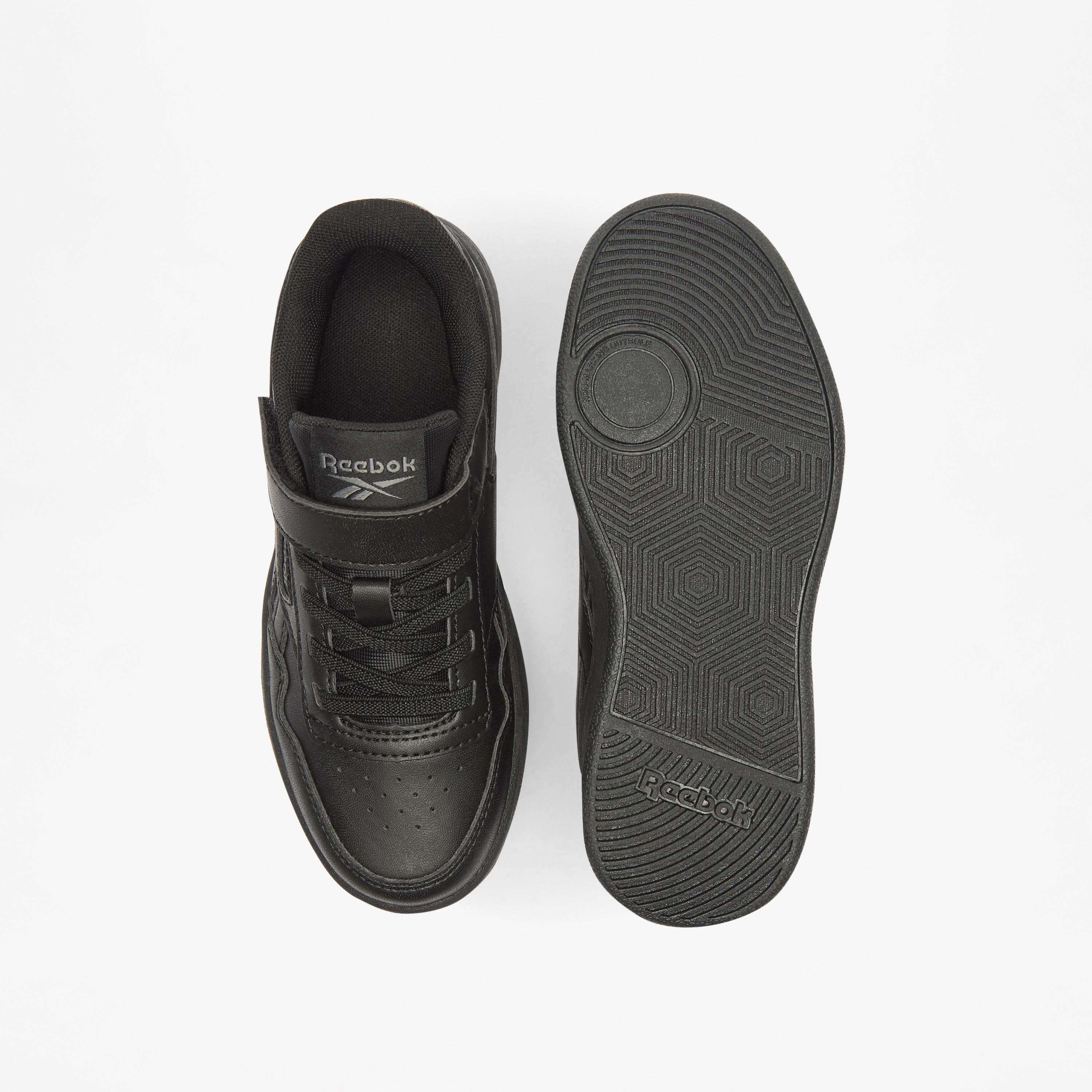 Reebok Kids Logo Detail Sports Shoes with Hook and Loop Closure - COURT ADVANCE-boys-shoes-sneakers-image-4