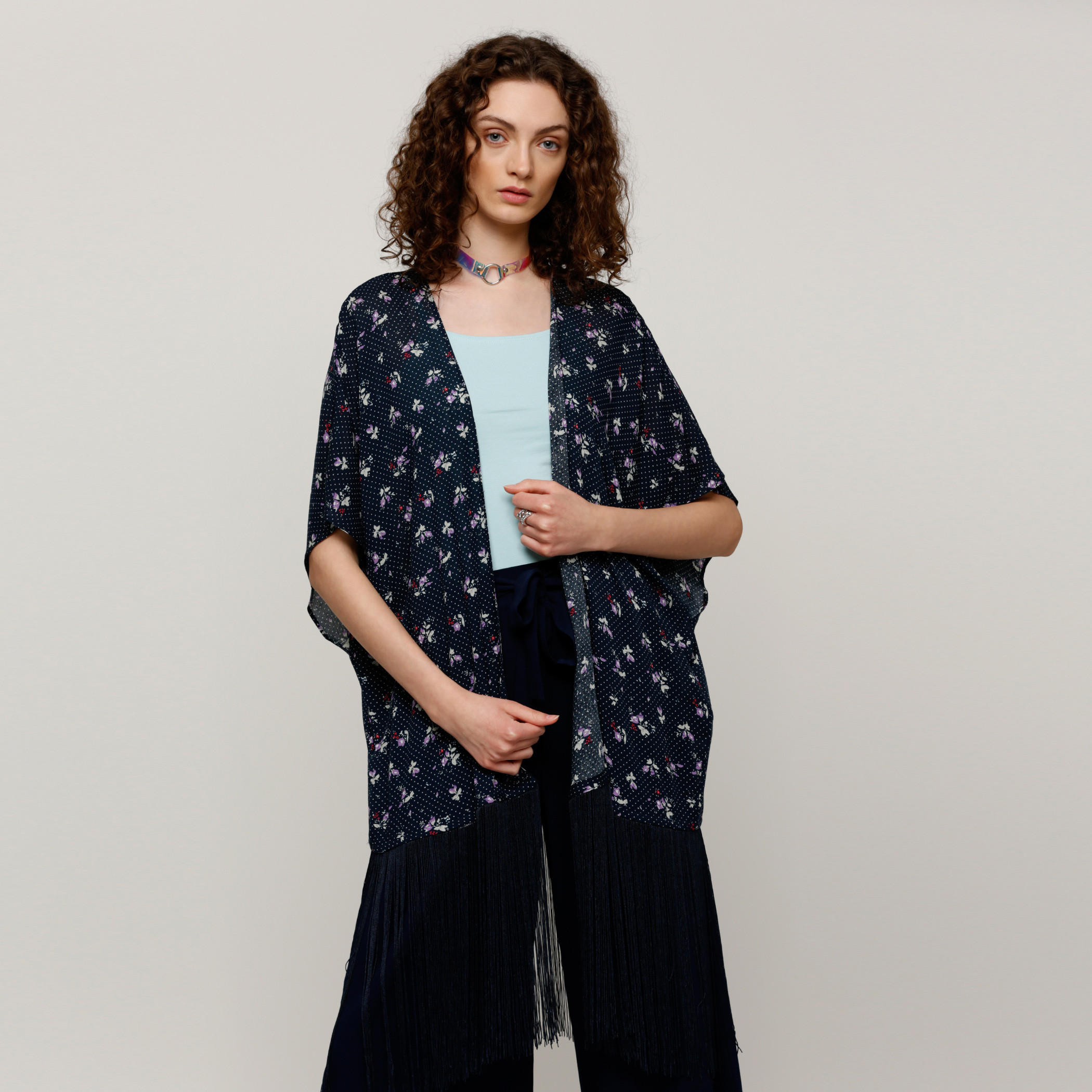 Printed Open Front Shrug with Fringes-women-winterwear-cardigansandjumpers-cardigans-image-1