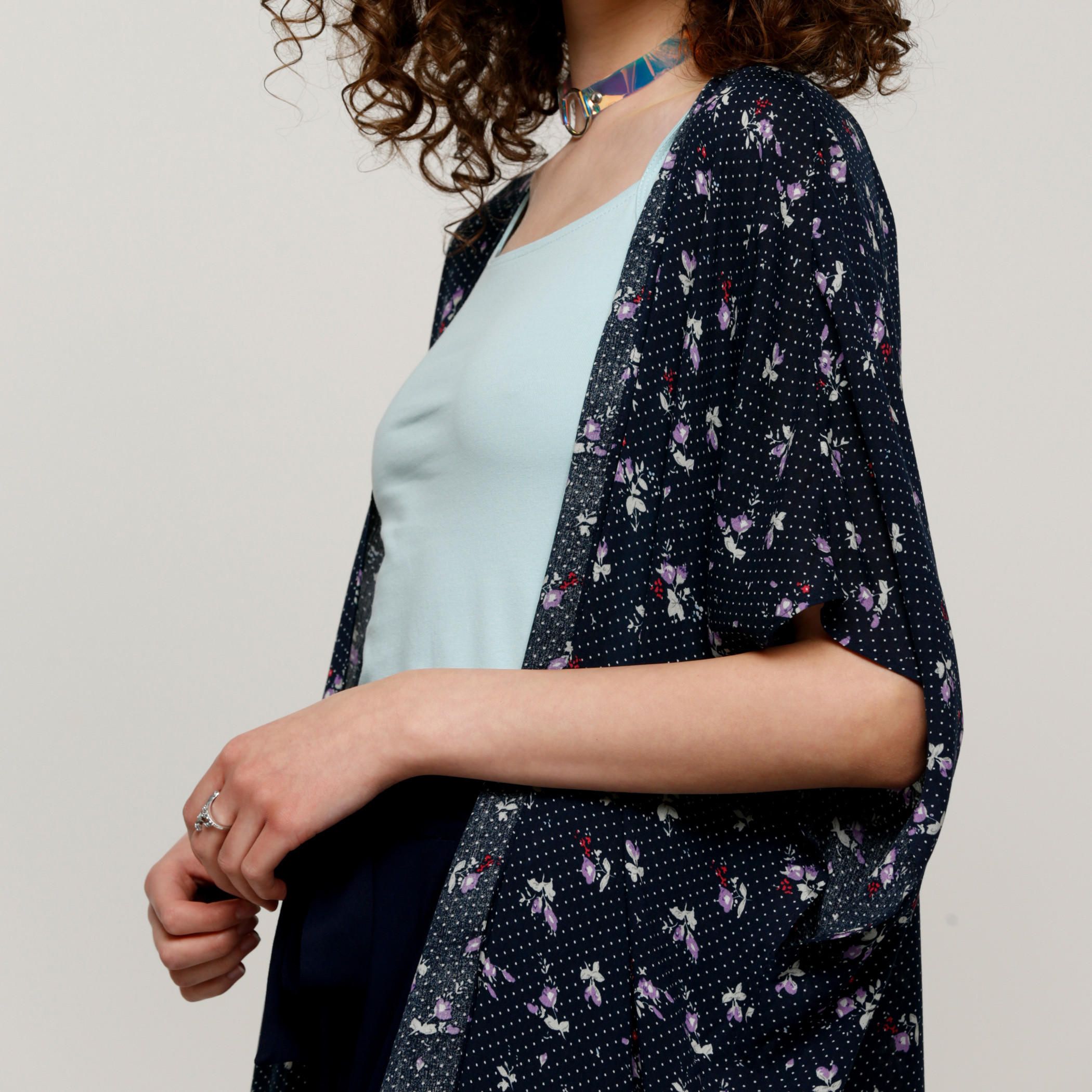Printed Open Front Shrug with Fringes-women-winterwear-cardigansandjumpers-cardigans-image-4